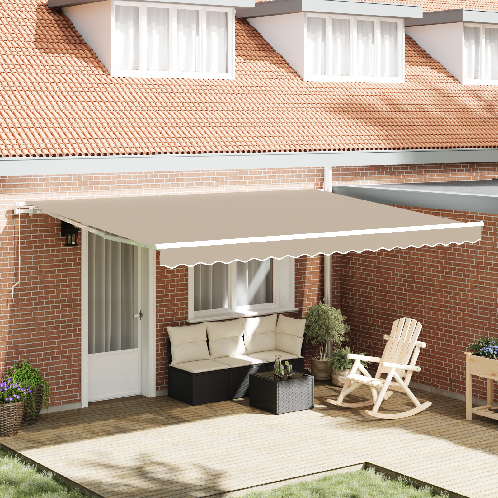 Tenda za zamjenu za okvir 4.5x3.5 m Bež