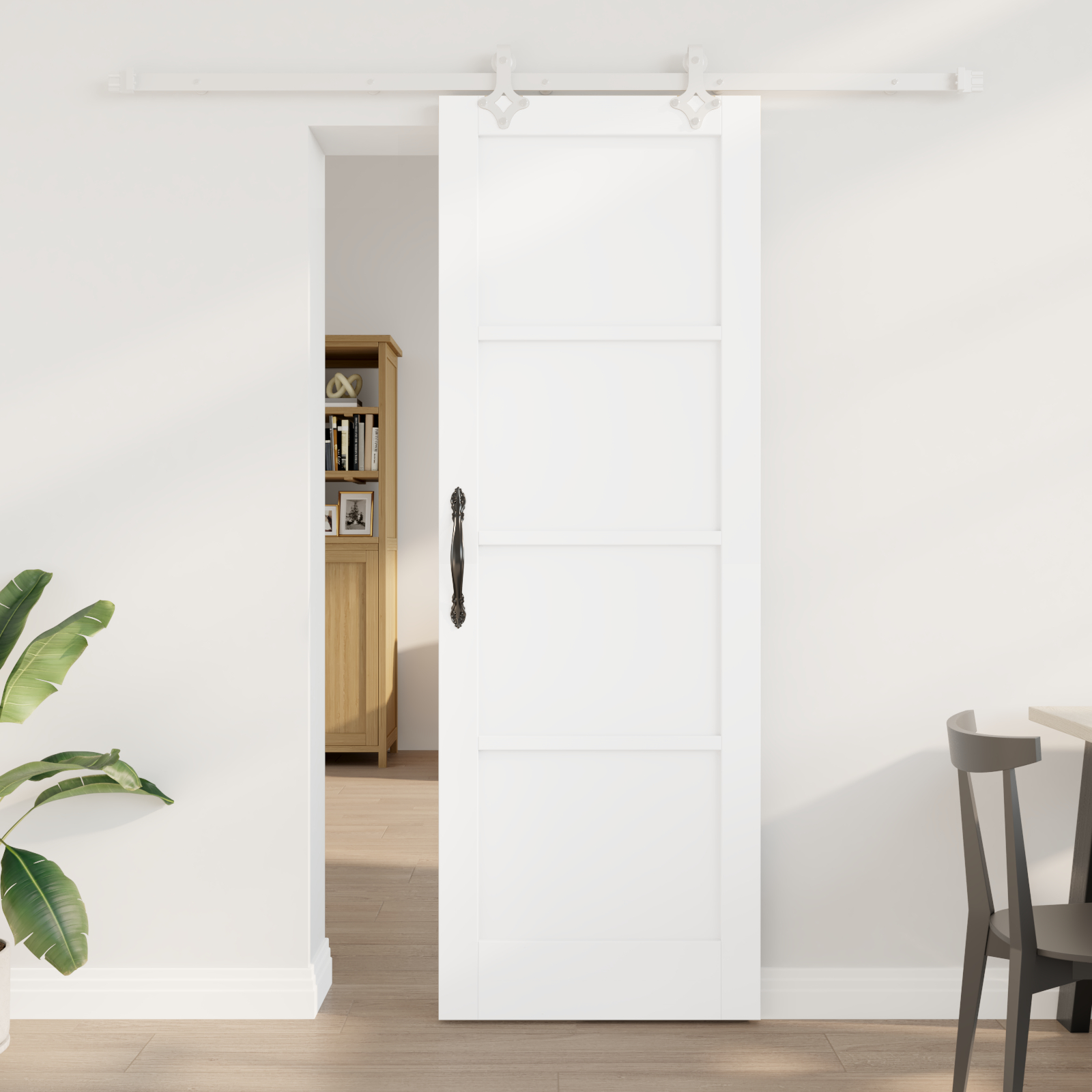 klizna vrata s hardverom set bijela 73,5x211 cm čvrsto borovo drvo, vidaXL unutarnja vrata "ORKDAL" bijela 73,5x211x4 cm čvrsto borovo drvo