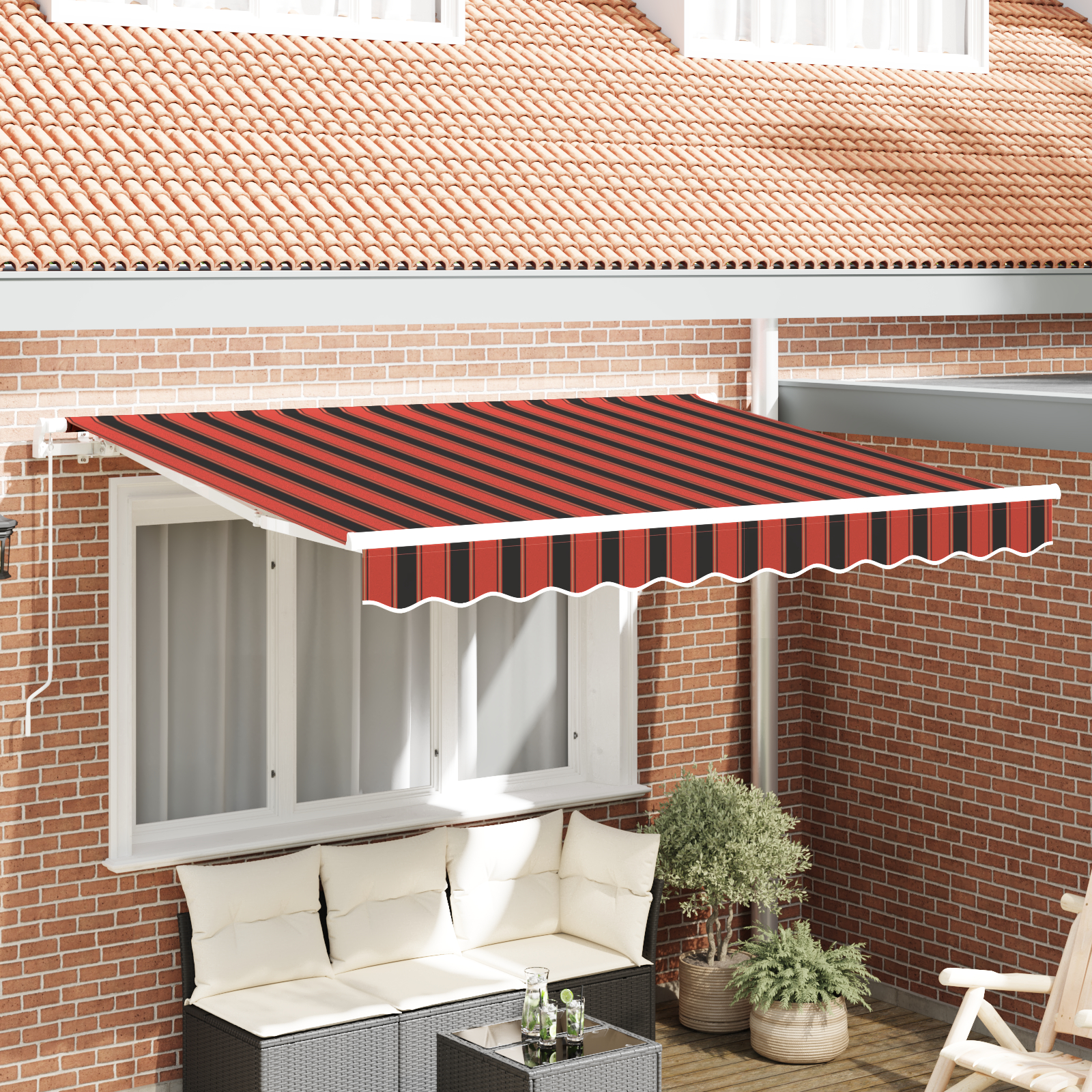 Tenda zamjena tkanina za okvir 3x2 m Prugasta više boja