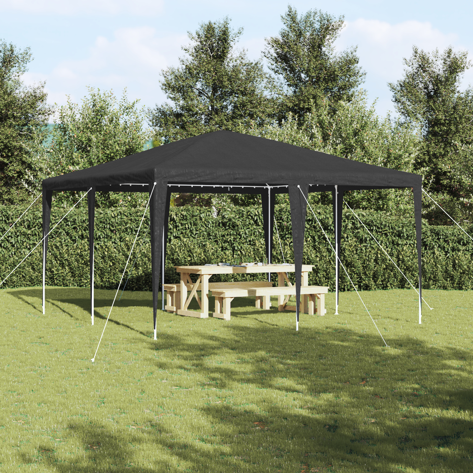 Festtelt Antracit 4x4 m PE