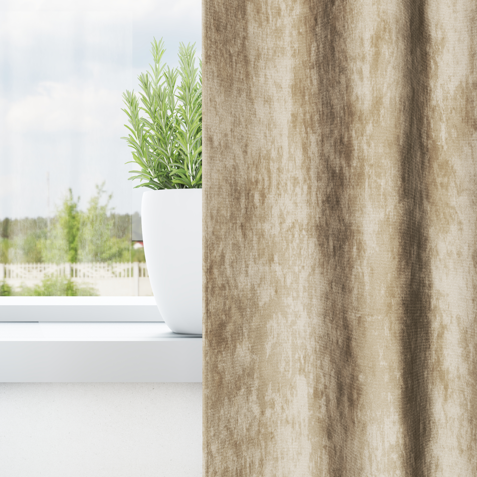 baršunaste zavjese 2 kom s okovima Krem 260x140 cm - Slika 4