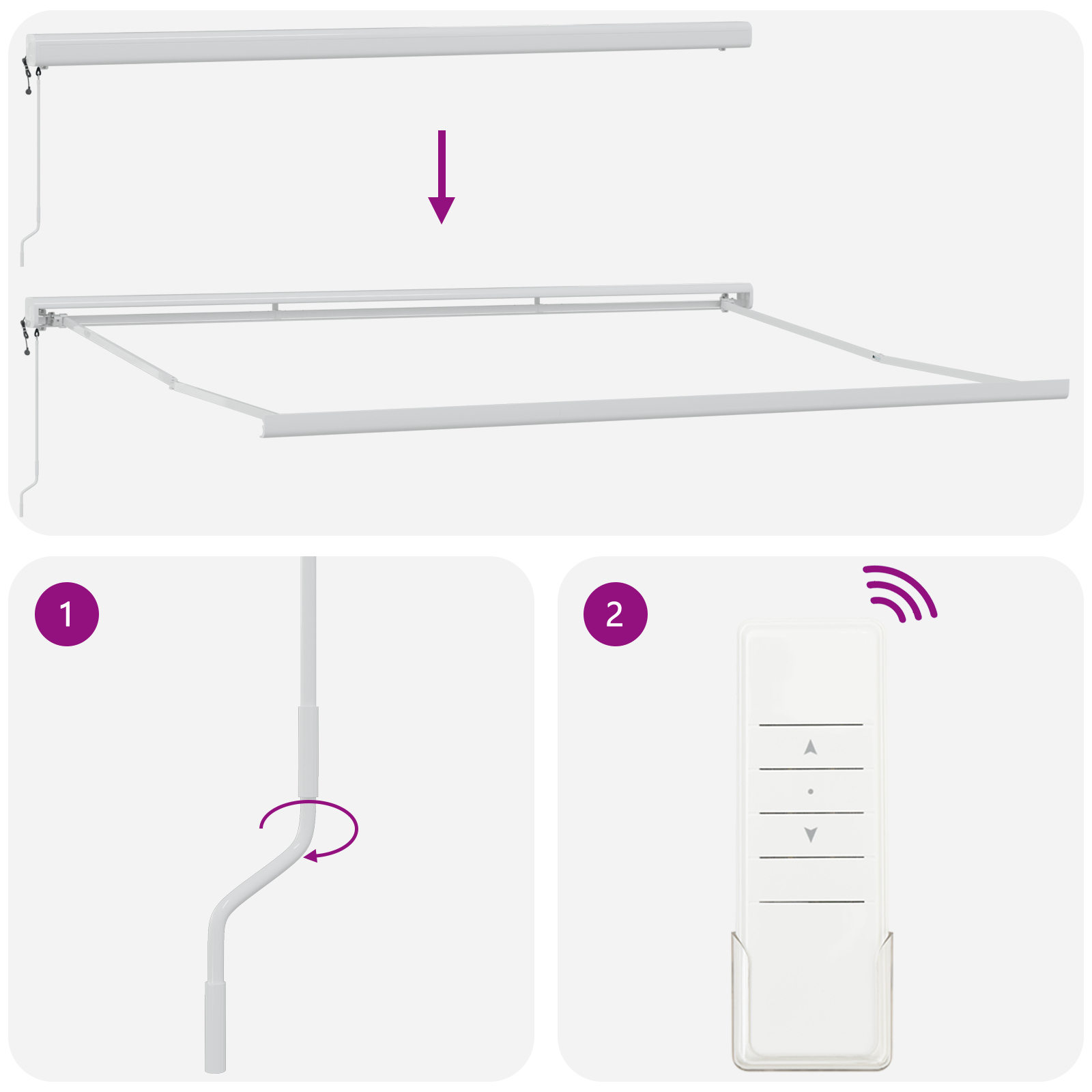 vidaXL Avtomatska Retractable Tenda Svetlo Siva 500x300 cm, vidaXL Zamenjalno platno za tenda 5x3 m okvir Svetlo siva - Image 10