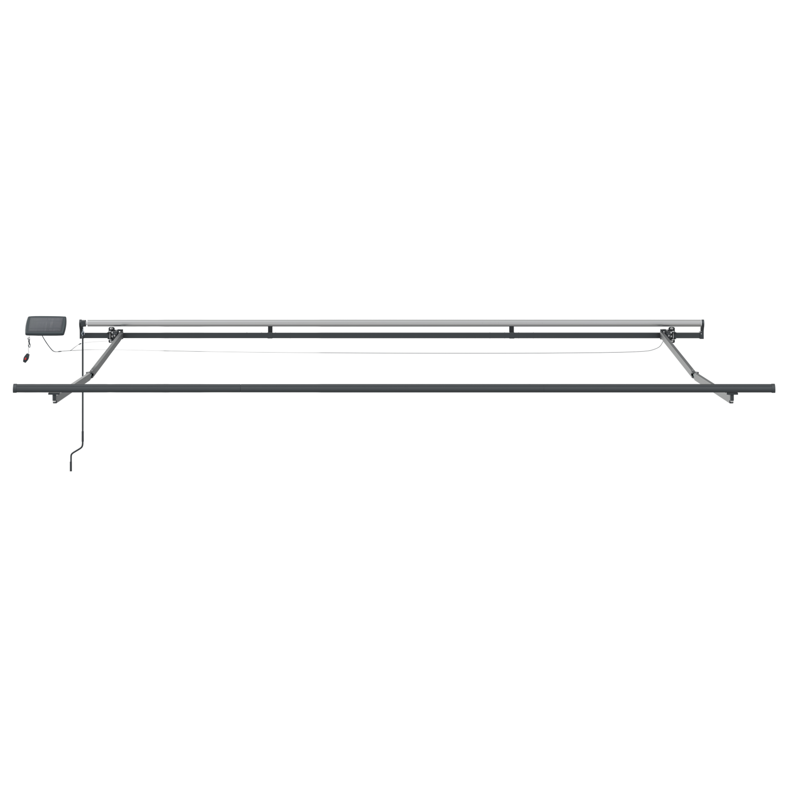 vidaXL Ročna retraktibilna tenda z LED v zeleni in beli barvi 500x300 cm, vidaXL Zamenjava blaga za tenda za okvir 5x3 m zelena in bela - Image 10