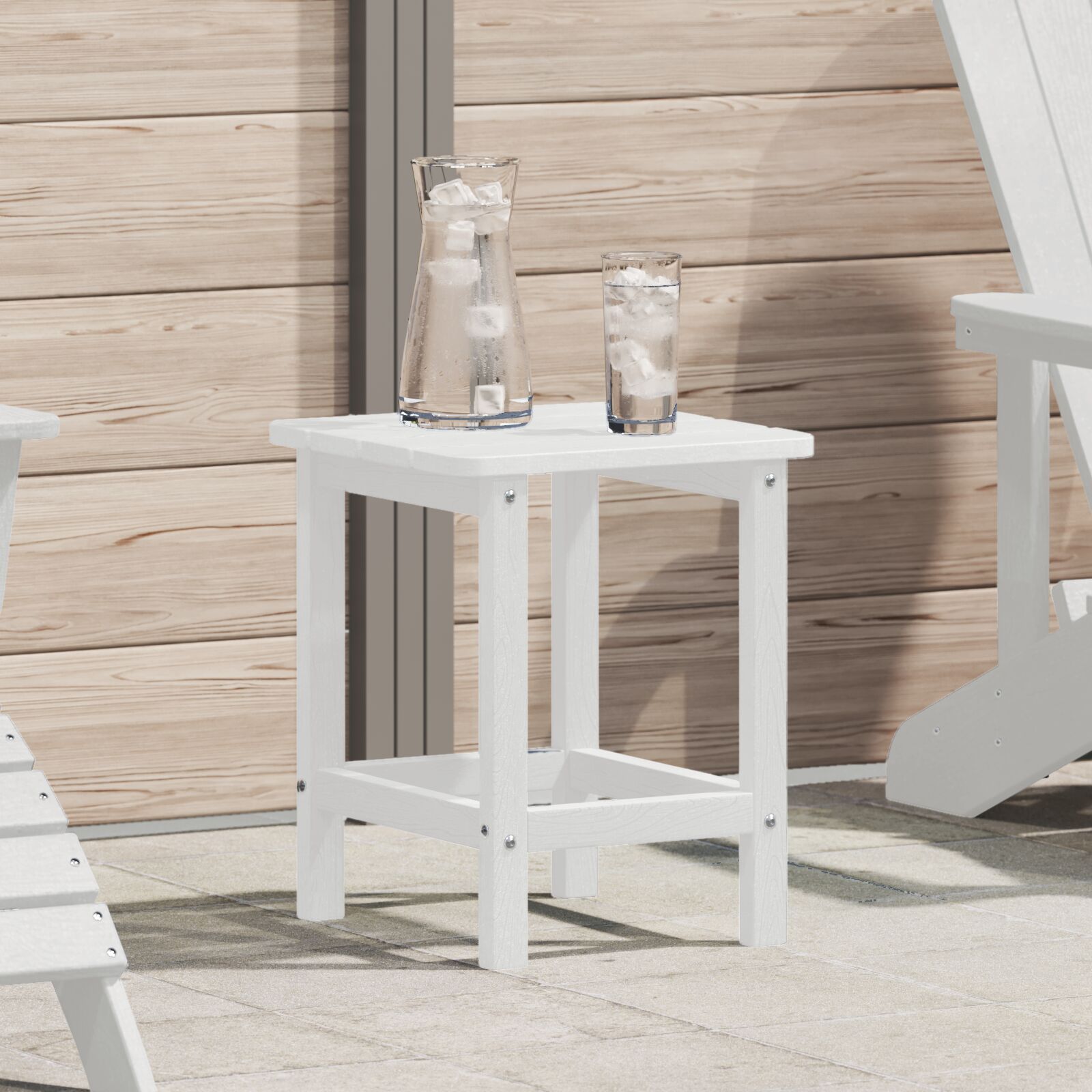 Adirondack stolić bijeli 38x38x45 cm HDPE