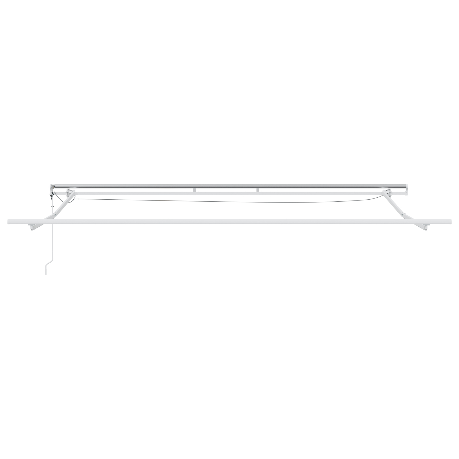 vidaXL avtomatska retraktibilna tenda z LED Bela 450x300 cm, vidaXL zamenjava tenda tkanine za okvir 4.5x3 m Bela - Image 10