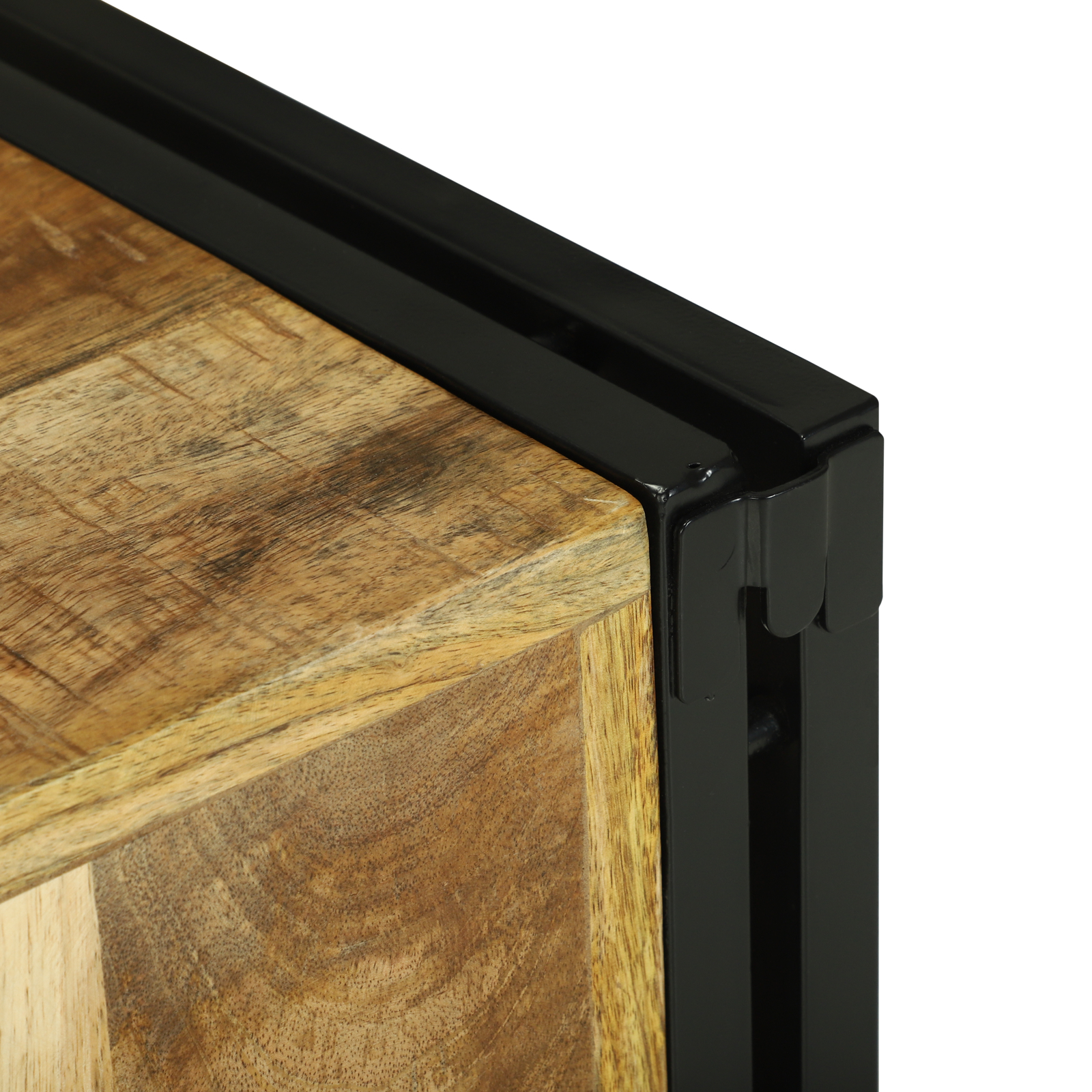 Raft de vin 34.5 x 35 x 39 cm Lemn solid Lemn de mango brut [8]
