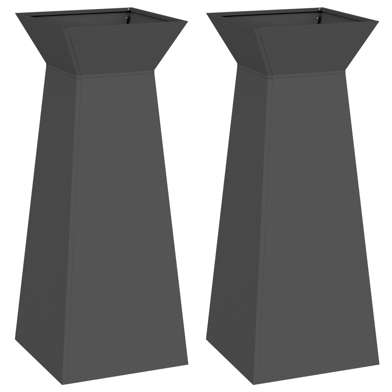 Thumbnail - vidaXL Pflanzenständer Schwarz Metall 40 x 40 x 101 cm Pflanzgefäße