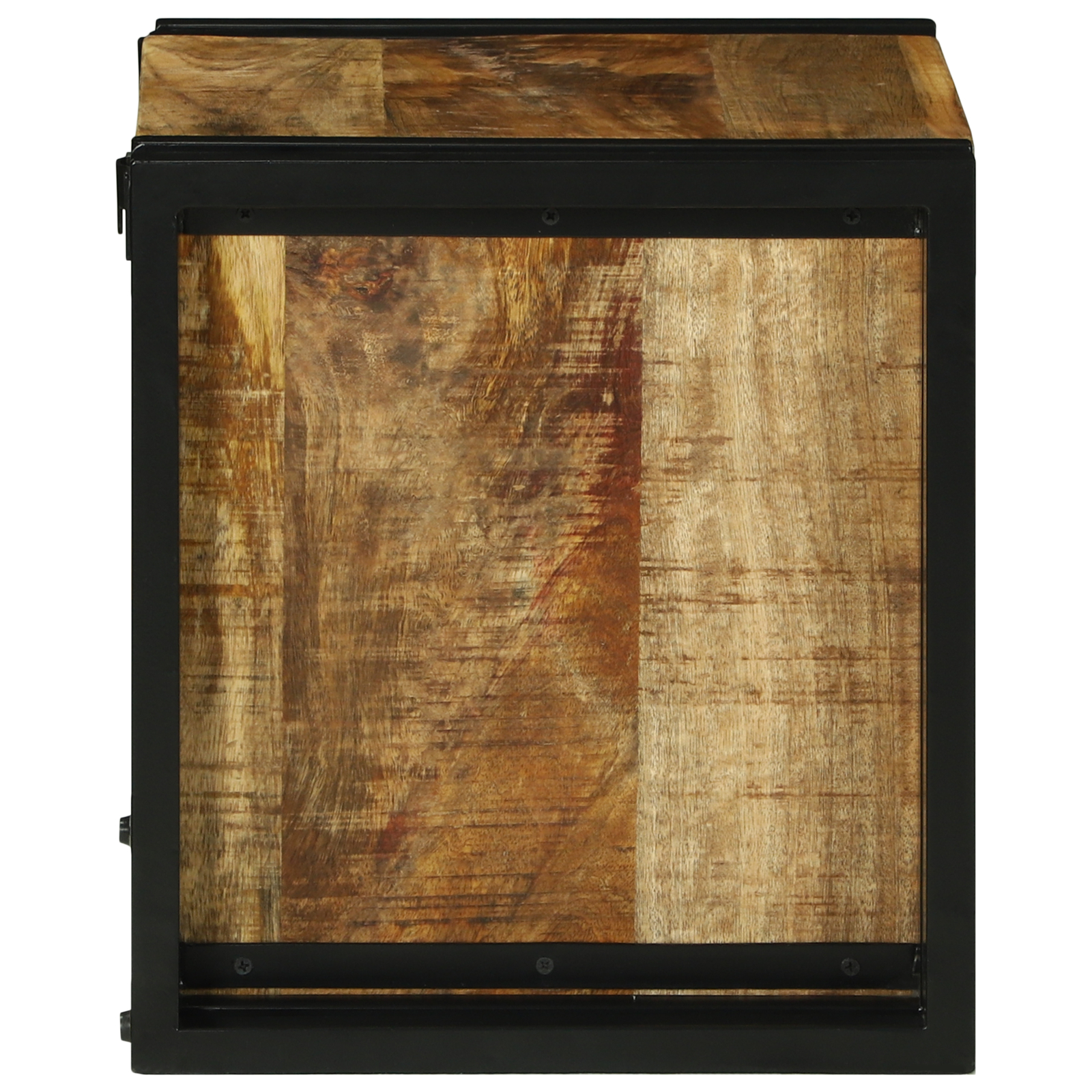 Raft de vin 34.5 x 35 x 39 cm Lemn solid Lemn de mango brut [5]
