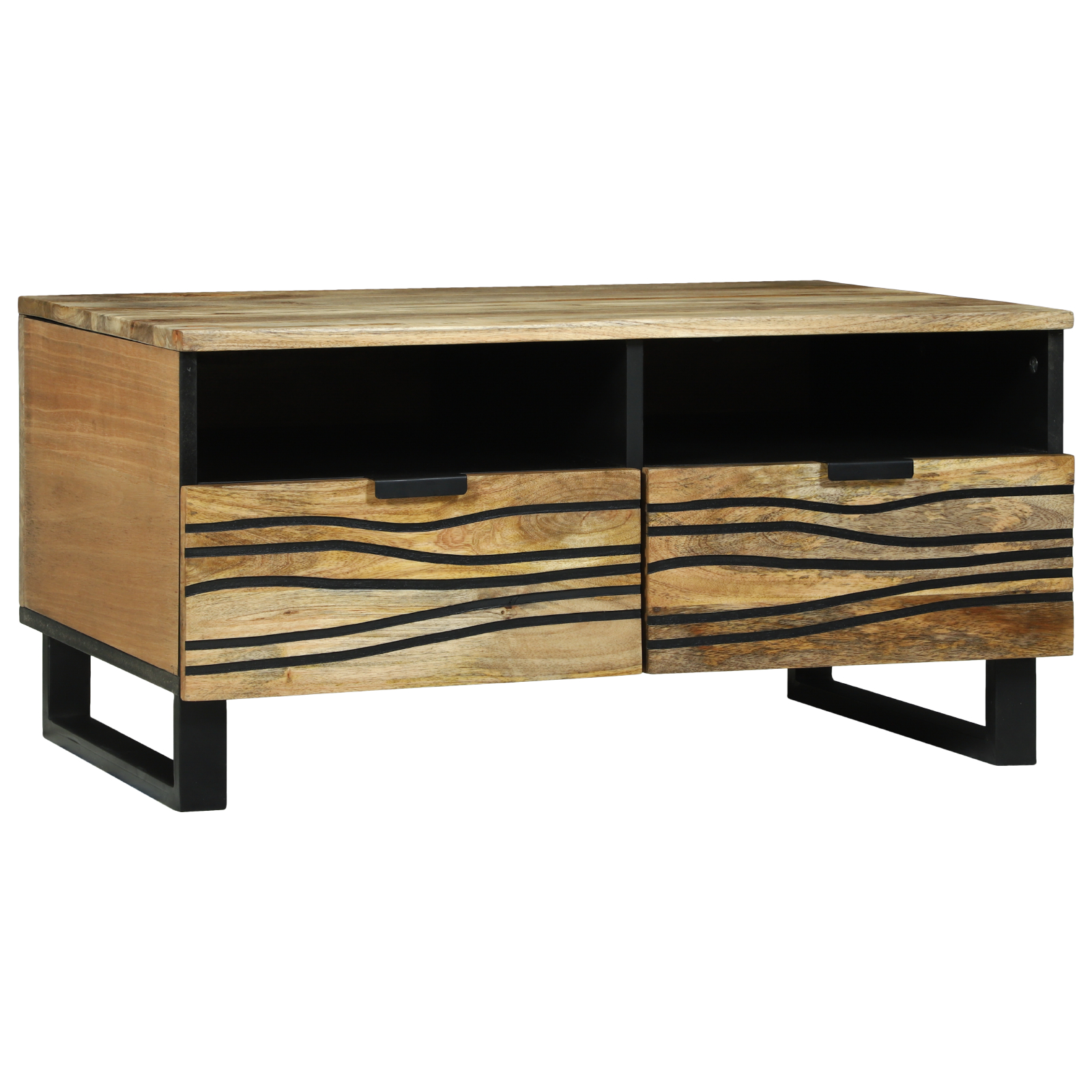 Măsuțe decorative - Masă de cafea 80x54x40 cm Lemn masiv de mango