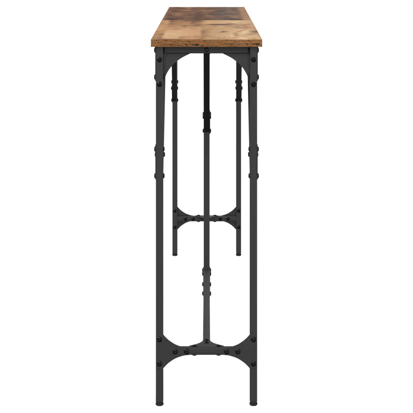 vidaXL Console Tafel Oud Hout 180x23x75 cm Gemaakt Hout - Afbeelding 7