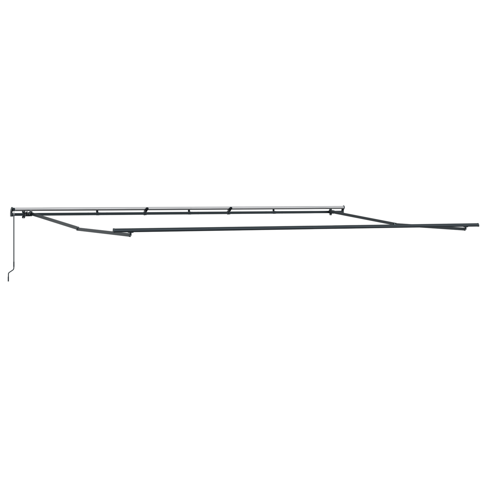 vidaXL Ročna retractibilna tenda črtasta 600x300 cm - Image 5