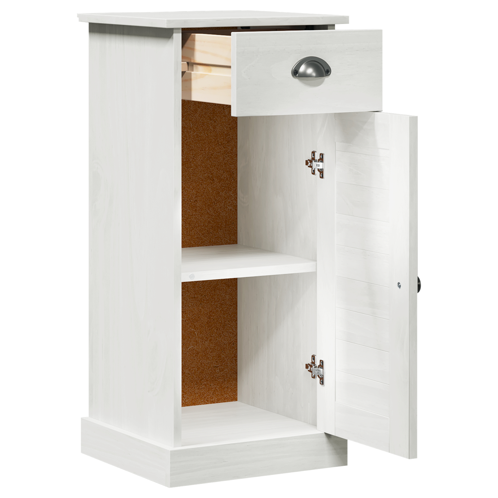 Cabinet de baie "VIGO" cu Sertar 37x34x80 cm Lemn Masiv de Pin [5]