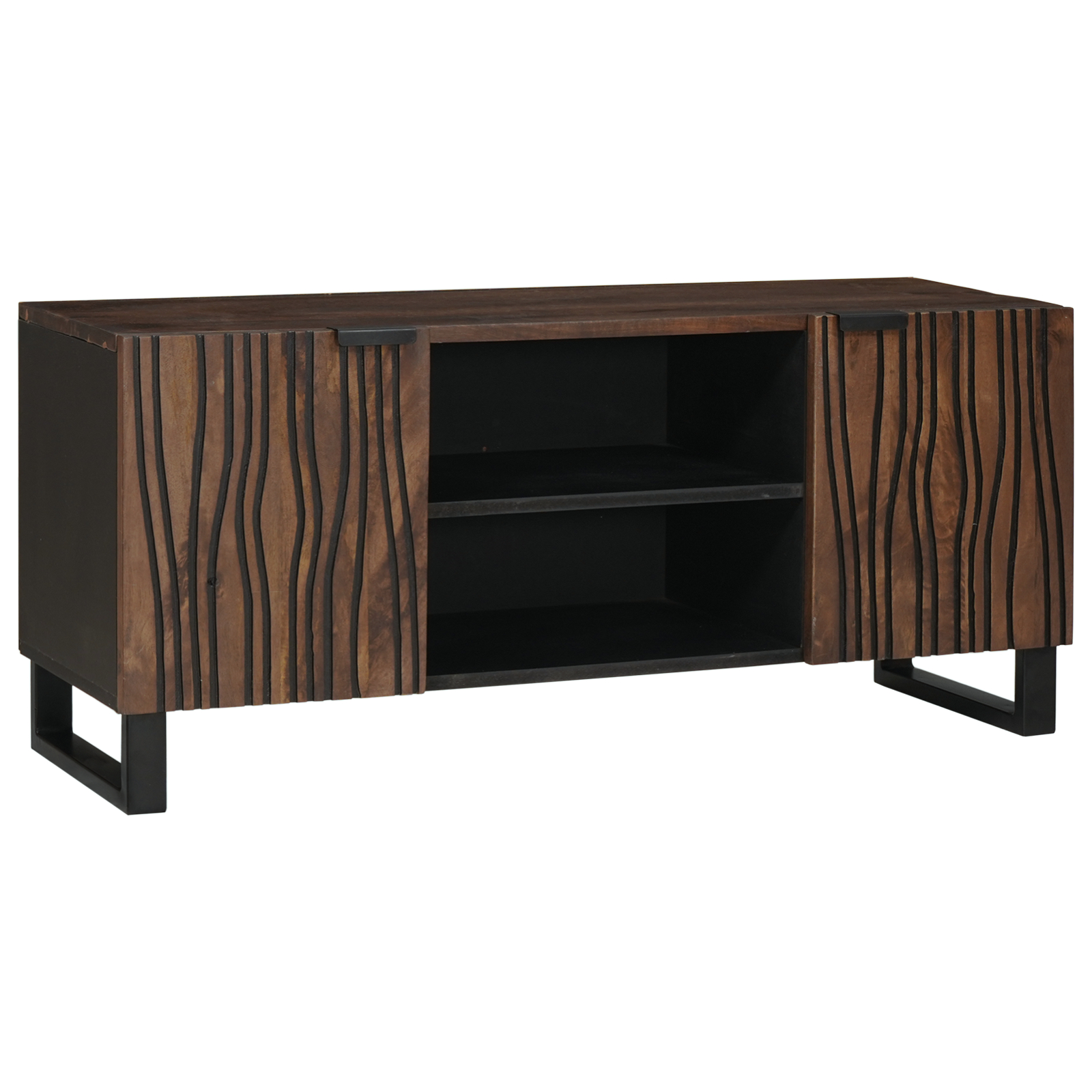 TV-Schrank 105x33,5x46 cm Massivholz Mango