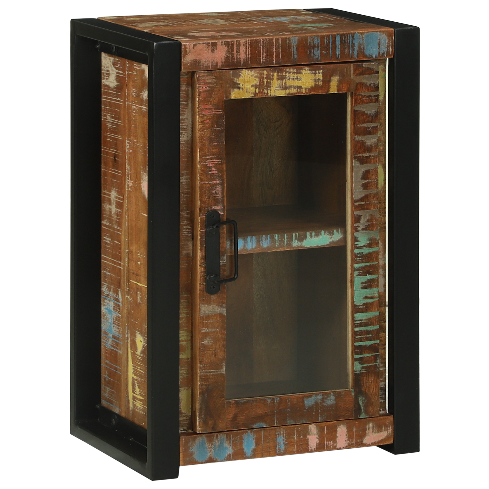 vidaXL Cabinet de baie  Multicolor 40x30x60 cm Lemn masiv reciclat