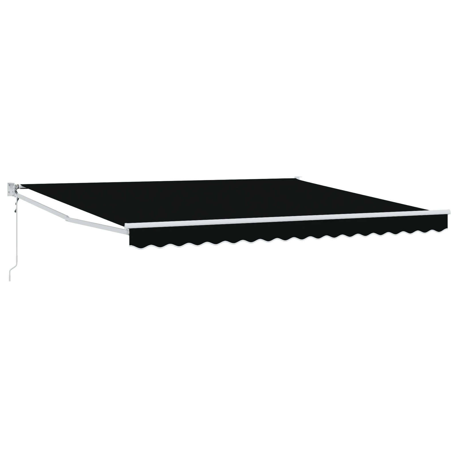 vidaXL Marchiza retractabilă automată  Neagră 400x300 cm, Material de înlocuire pentru marchiză  pentru cadru de 4x3 m Negru