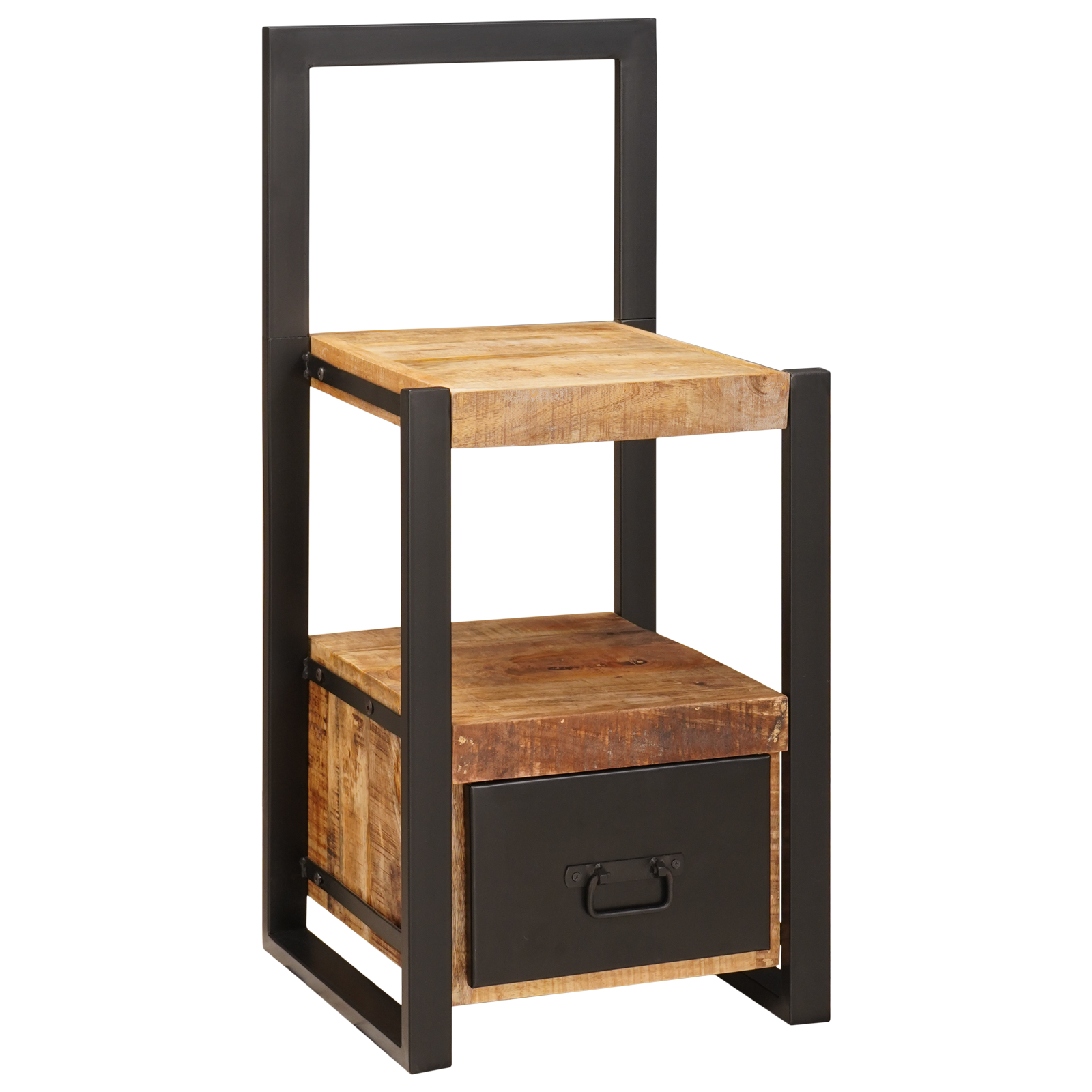vidaXL Valet Stojalo 40x40x90 cm Trden Grob Les Mango