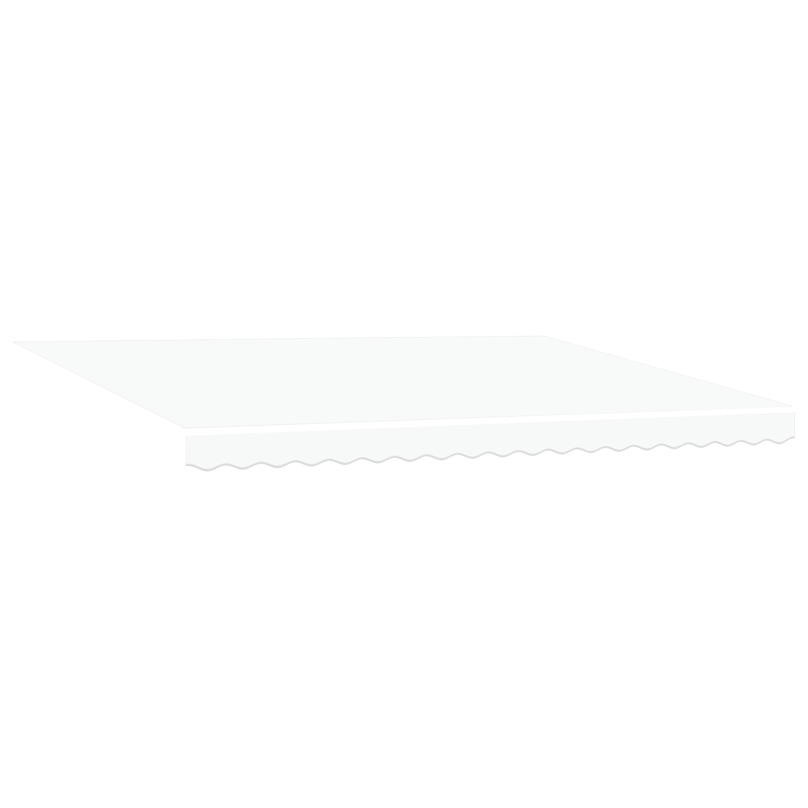 vidaXL Ročna retraktibilna tenda bela 450x300 cm, vidaXL Zamenjava tenda za okvir 4,5x3 m bela - Image 6