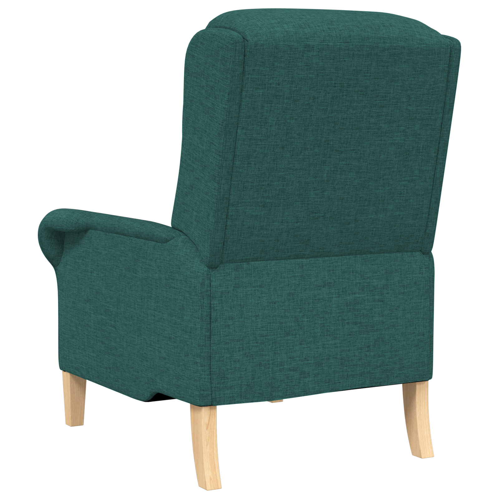 vidaXL Sodobni naslanjač Temno zeleni Tkanina, Les Standard Ergonomski - Image 7