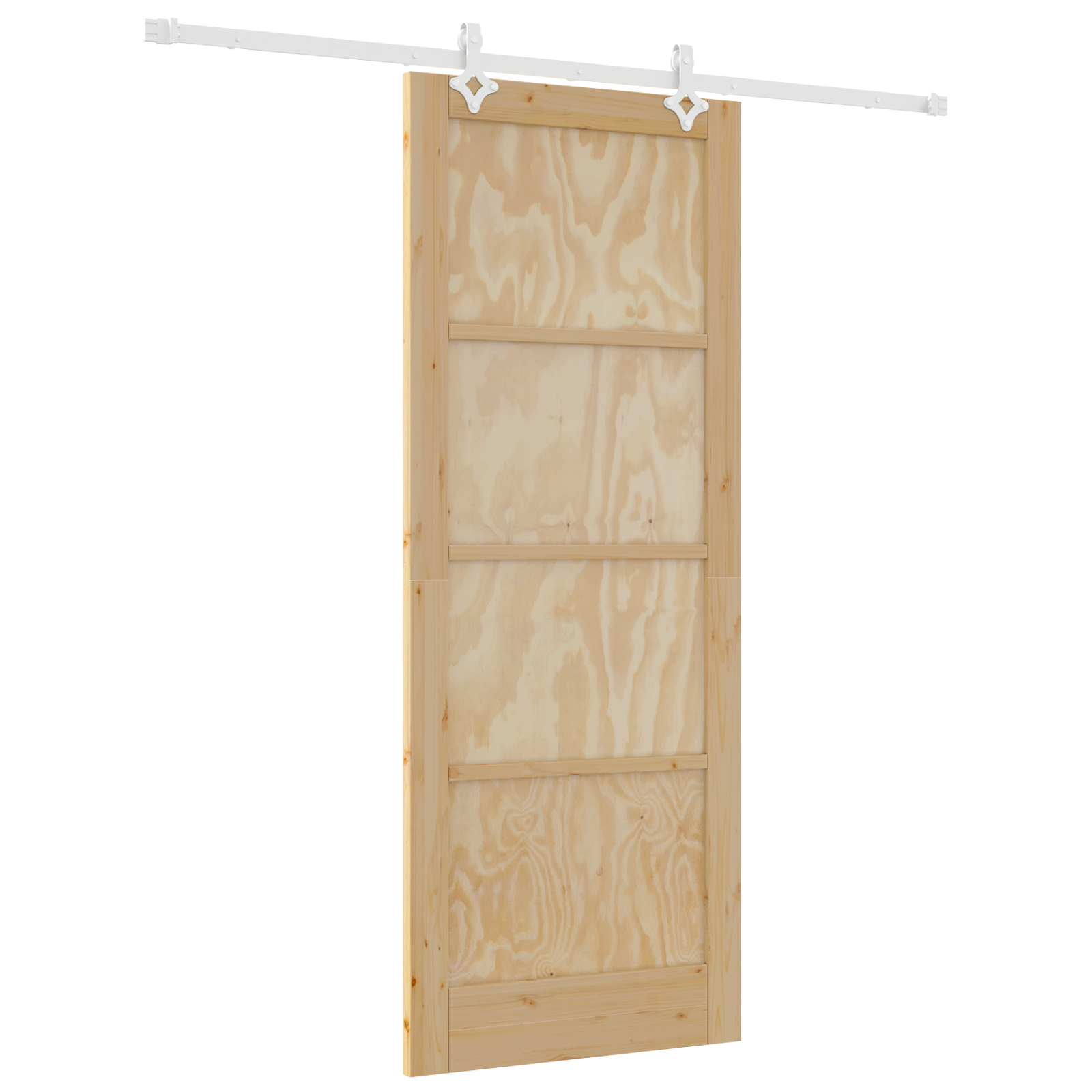 vidaXL Ușa glisantă  cu set de accesorii 83x211 cm Lemn masiv de pin, Ușa interioară  "ORKDAL" 83x211x4 cm Lemn masiv de pin