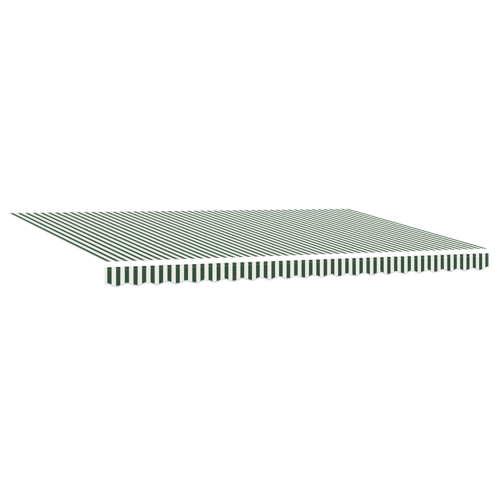 vidaXL Ročna zložljiva tenda z LED zelena in bela 500x350 cm, vidaXL Tenda za zamenjavo blaga za okvir 5x3.5 m zelena in bela - Image 2