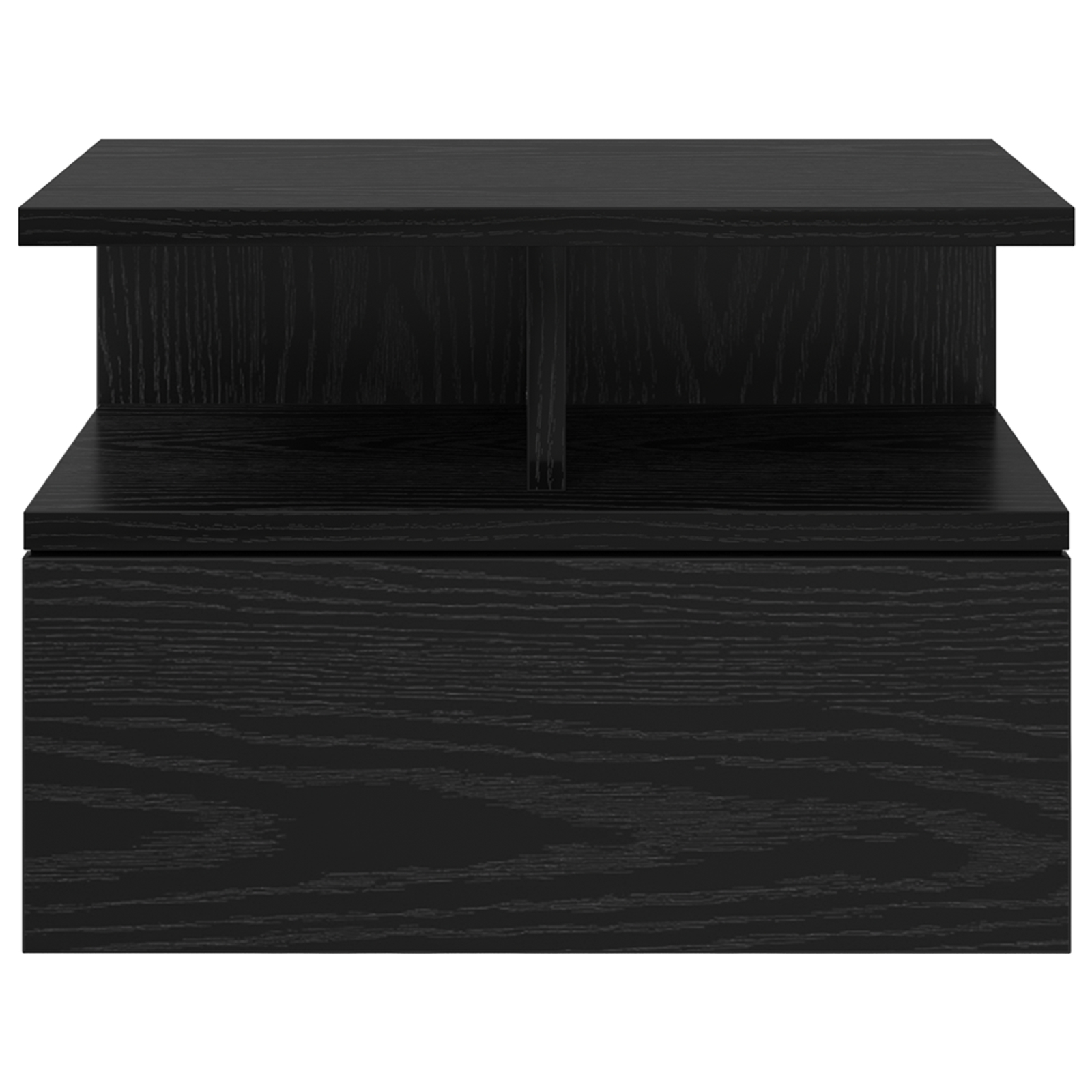 vidaXL Vervelende Nachtkasten 2 stuks Zwart Eiken 40x31x27 cm Engineered Wood - Afbeelding 7