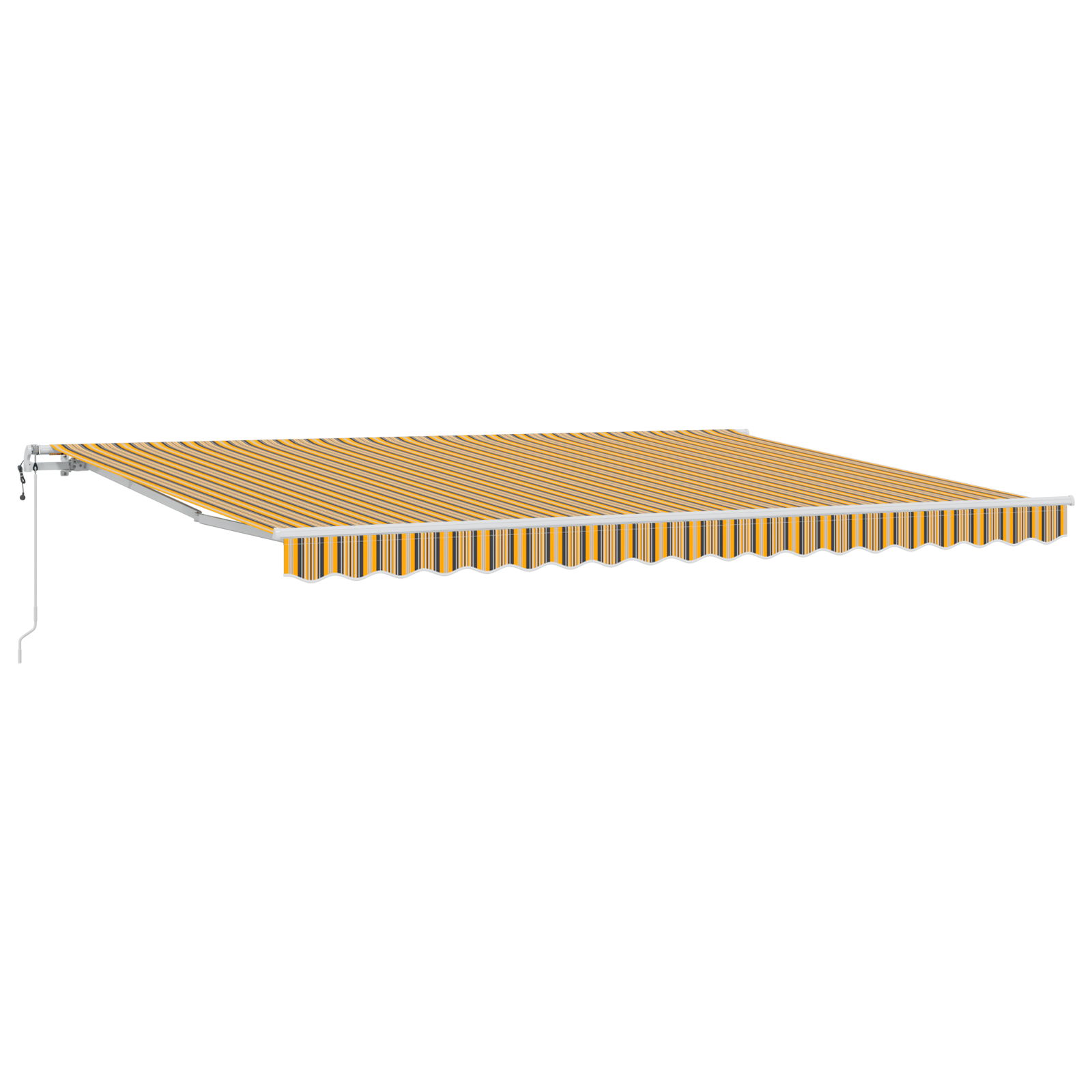 vidaXL Marchiză Retractabilă Automată  cu Dungi Multicolore 450x300 cm