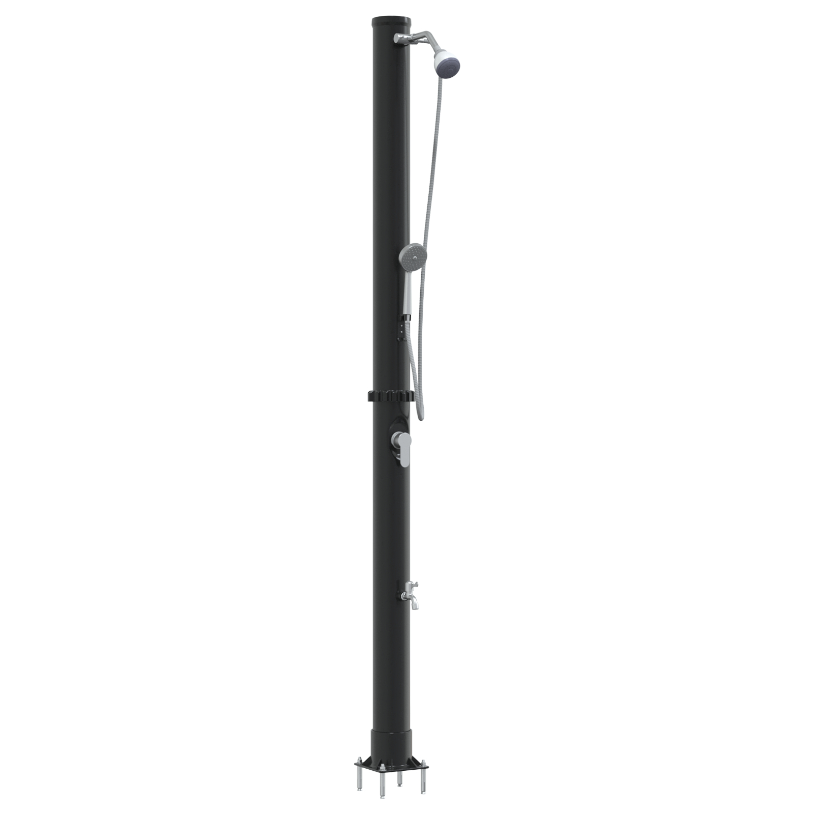vidaXL Duș solar exterior  cu cap de duș portabil 217 cm 20 L