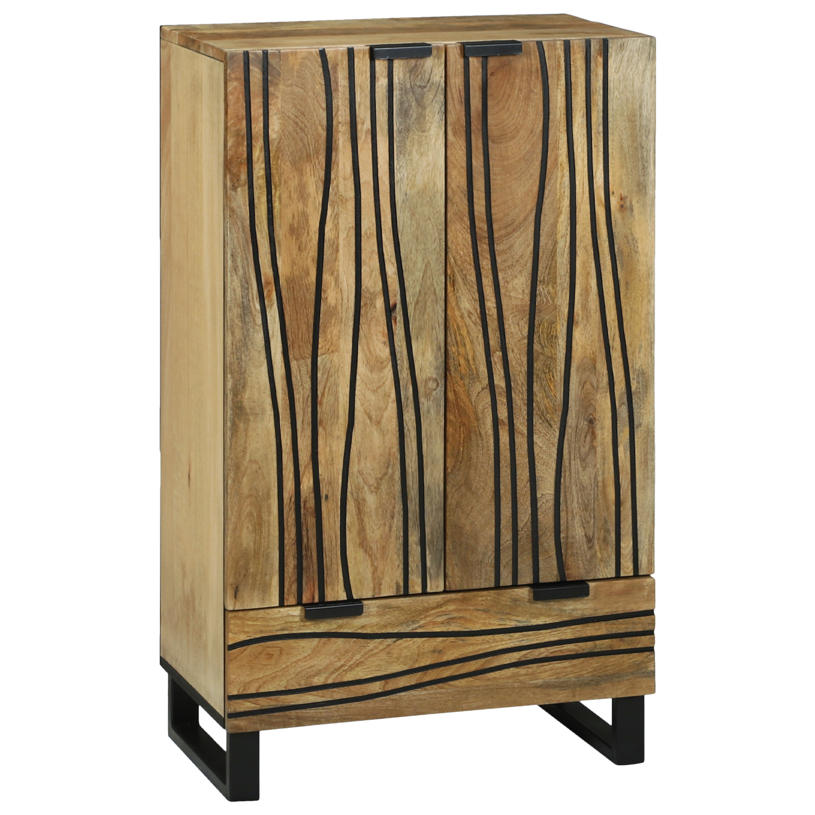 Dulapuri & rafturi pentru stocare media - Șifonier 60x33.5x100 cm din Lemn Masiv de Mango