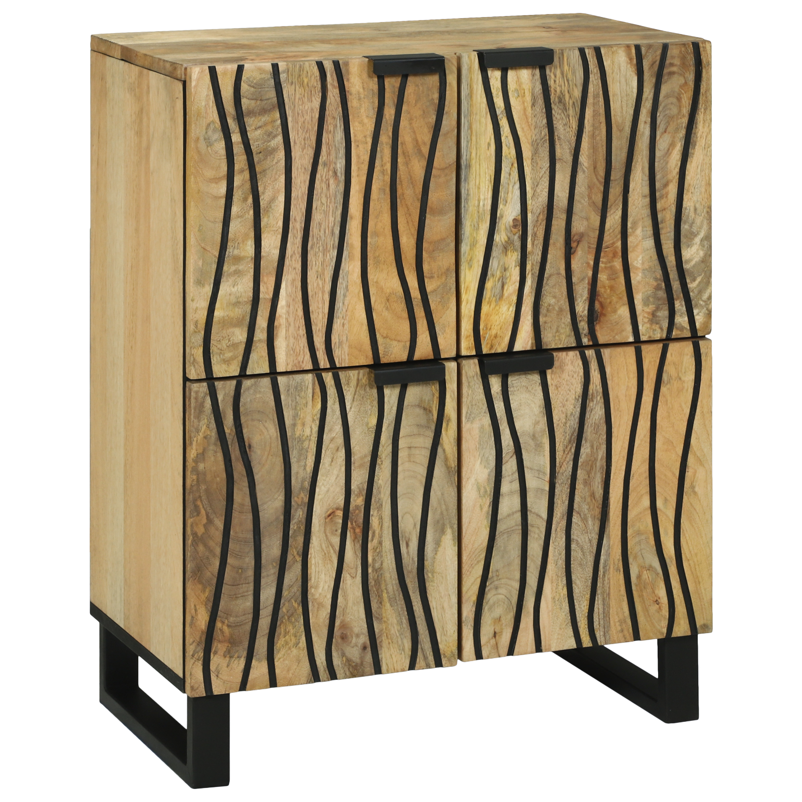 Dulapuri & rafturi pentru stocare media - Sertar 60x33.5x75 cm Lemn Solid de Mango și Lemn Inginerat