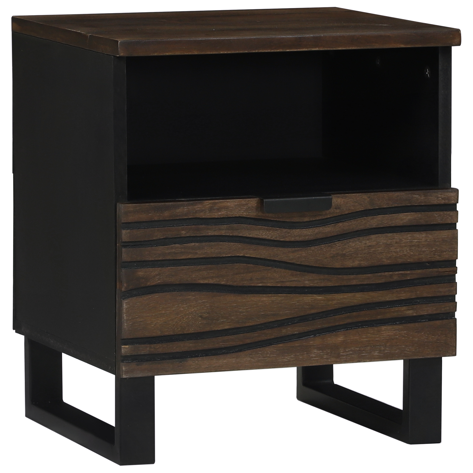Mobilă și Mobilier - Noptieră 40x33x46 cm Lemn masiv de nuc
