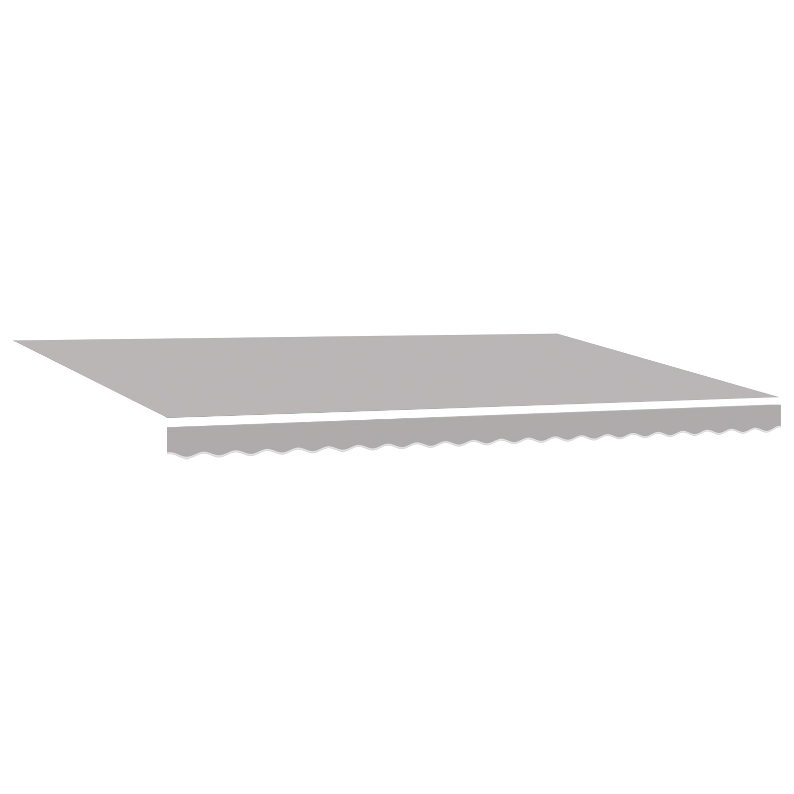 vidaXL Marchiză Retractabilă Automată Gri Deschis 500x300 cm, Marchiză de înlocuire  pentru cadru de 5x3 m Gri Deschis