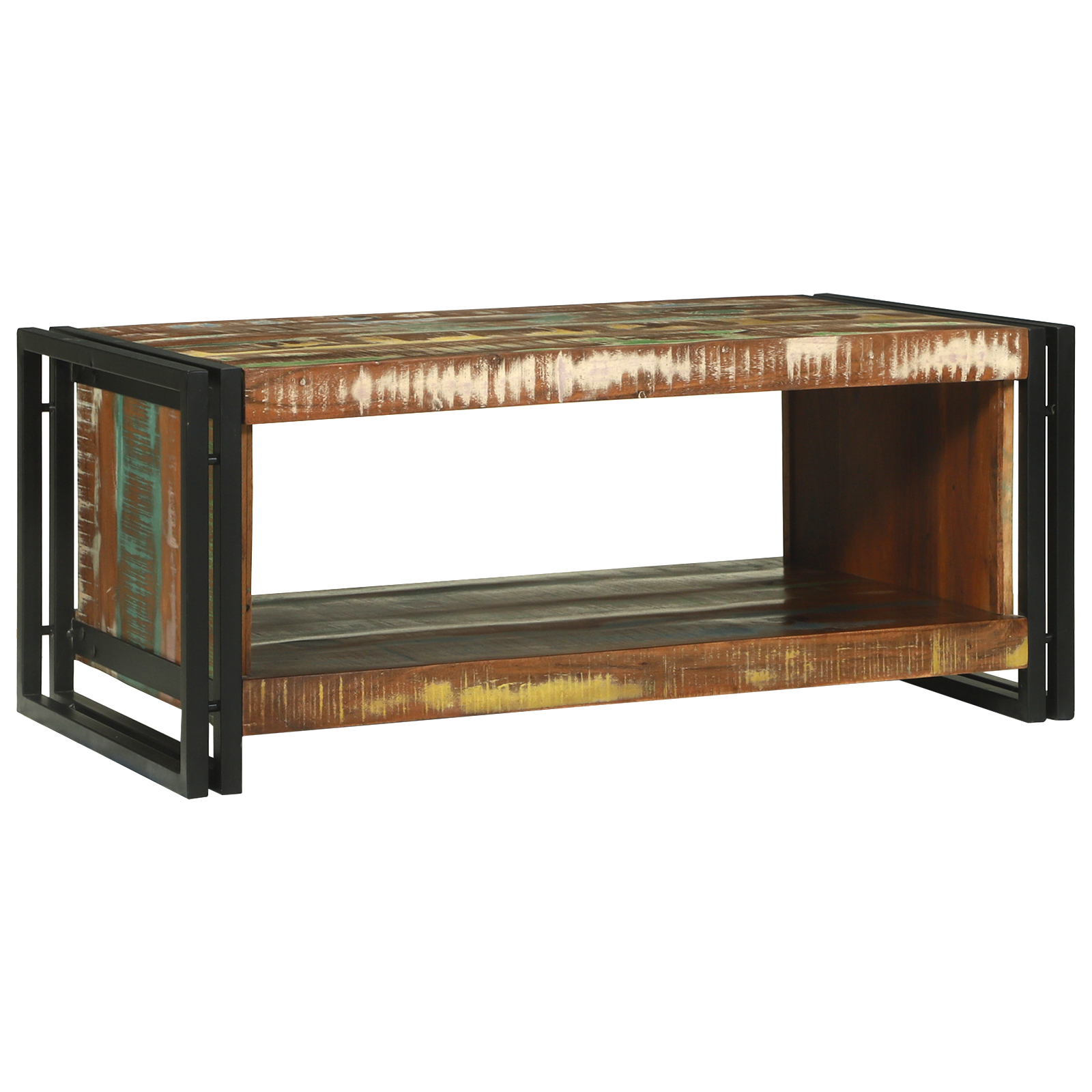 Couchtisch 90x50x38 cm Massivholz Altholz