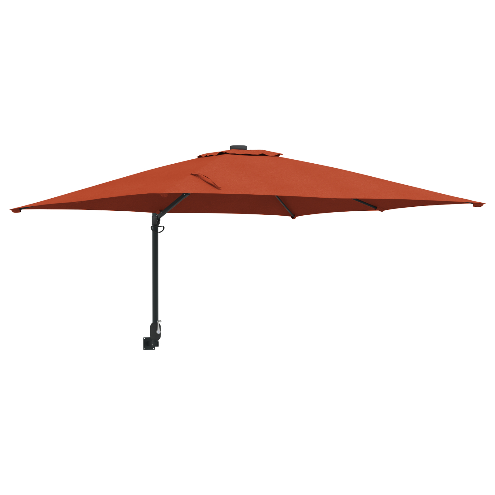 vidaXL Umbrelă Cantilever Portocalie Arsă Poliester Mare Înclinabil