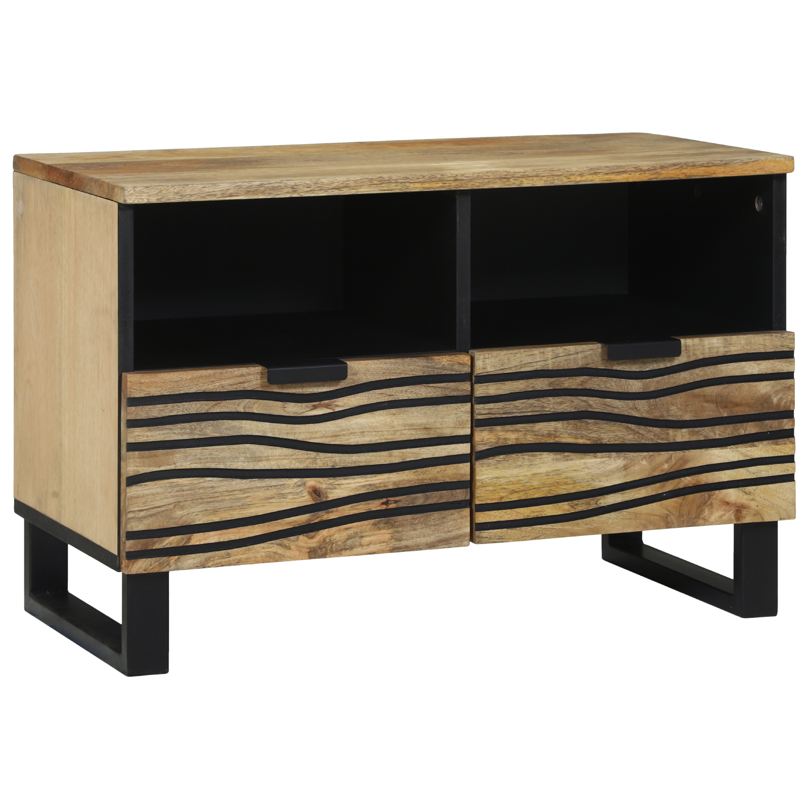TV Schrank 70x33.5x46 cm Massivholz Mango