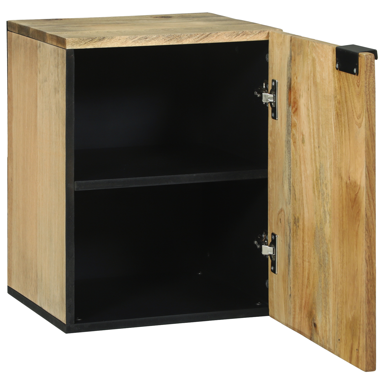 Cabinet de Perete pentru Baie 38x33.5x48 cm Lemn Masiv de Mango și Lemn Inginerit [2]