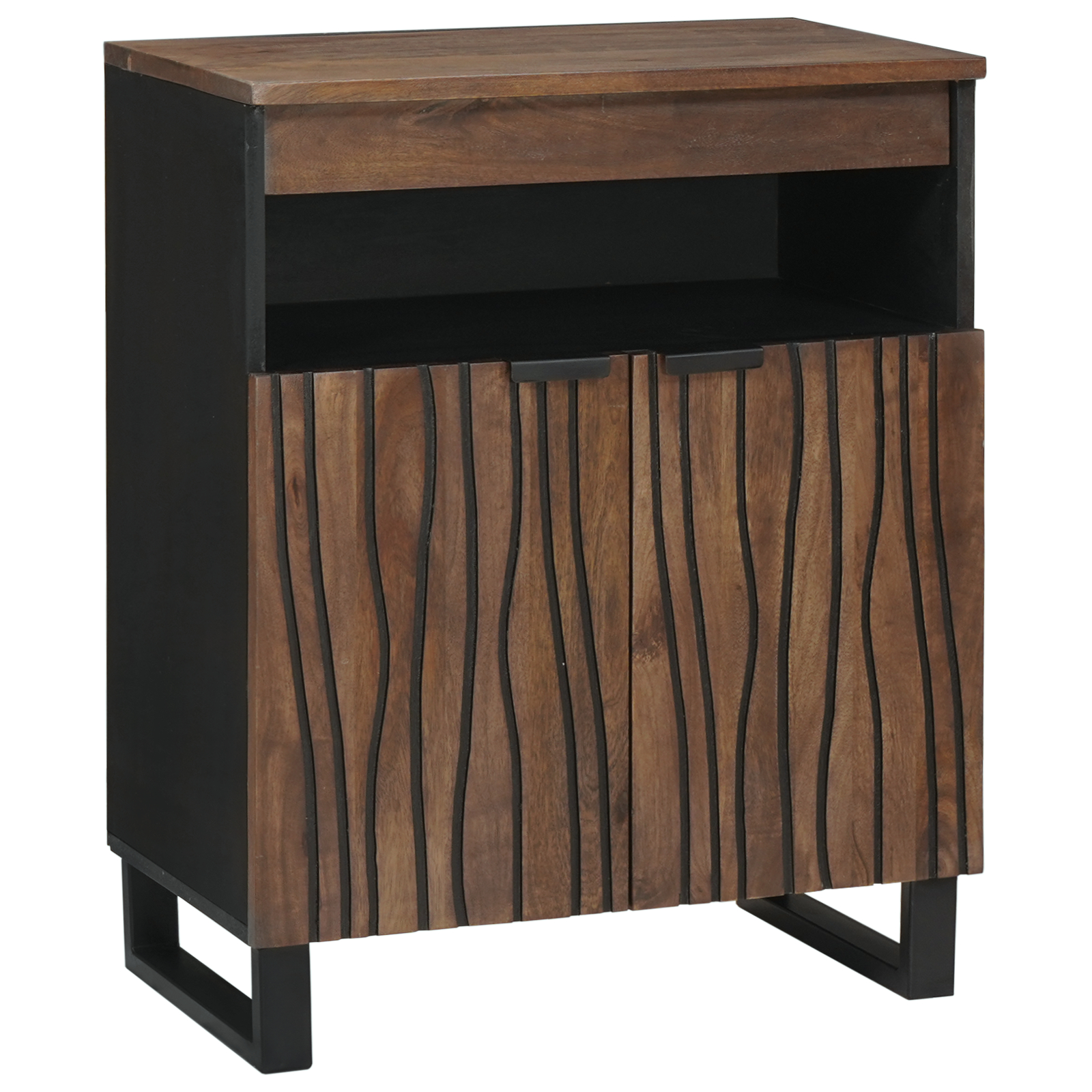 Dulapuri & rafturi pentru stocare media - Bufet 60x33.5x75 cm din lemn masiv și laminat