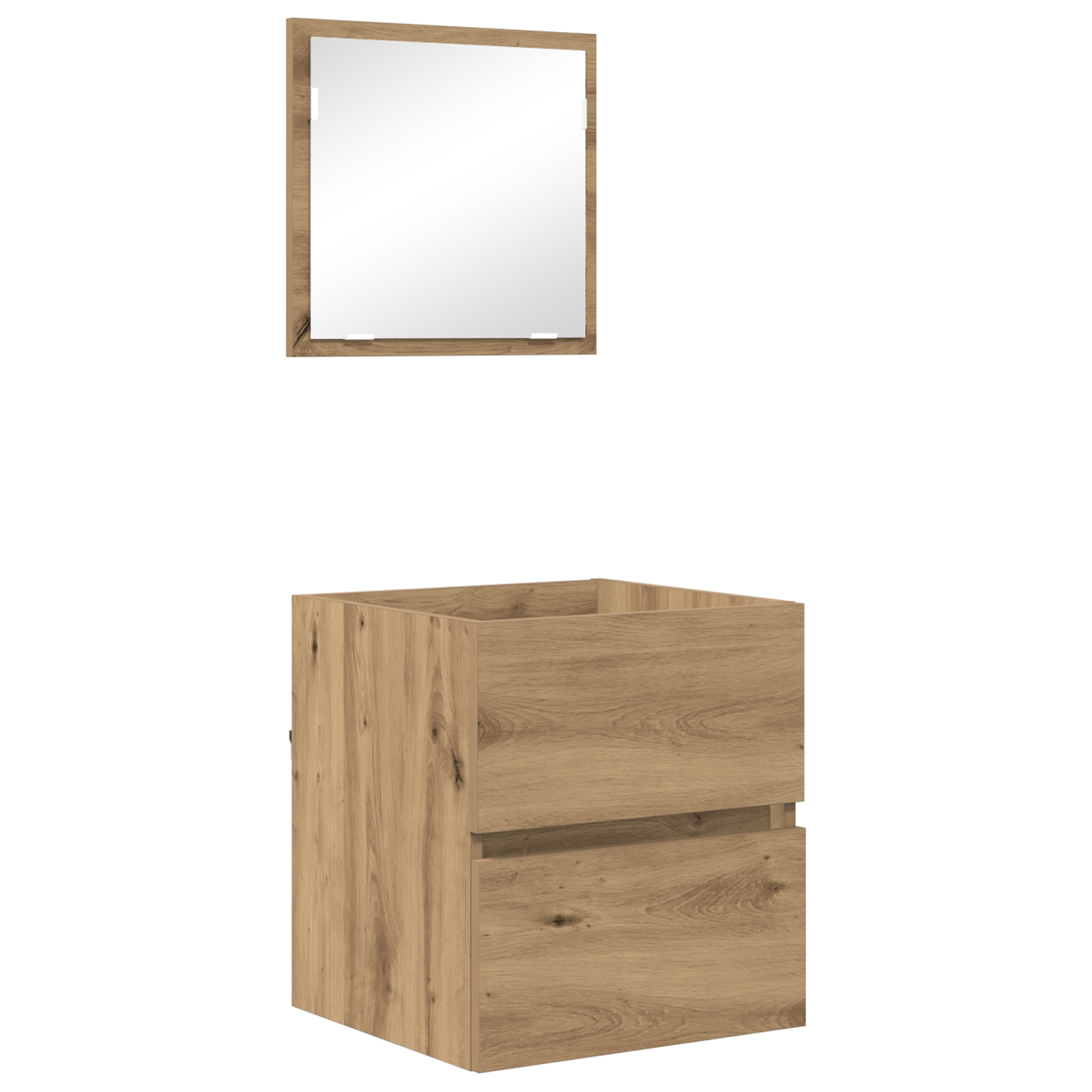 vidaXL Cabinet de depozitare pentru baie Stejar artizanal MDF Mediu
