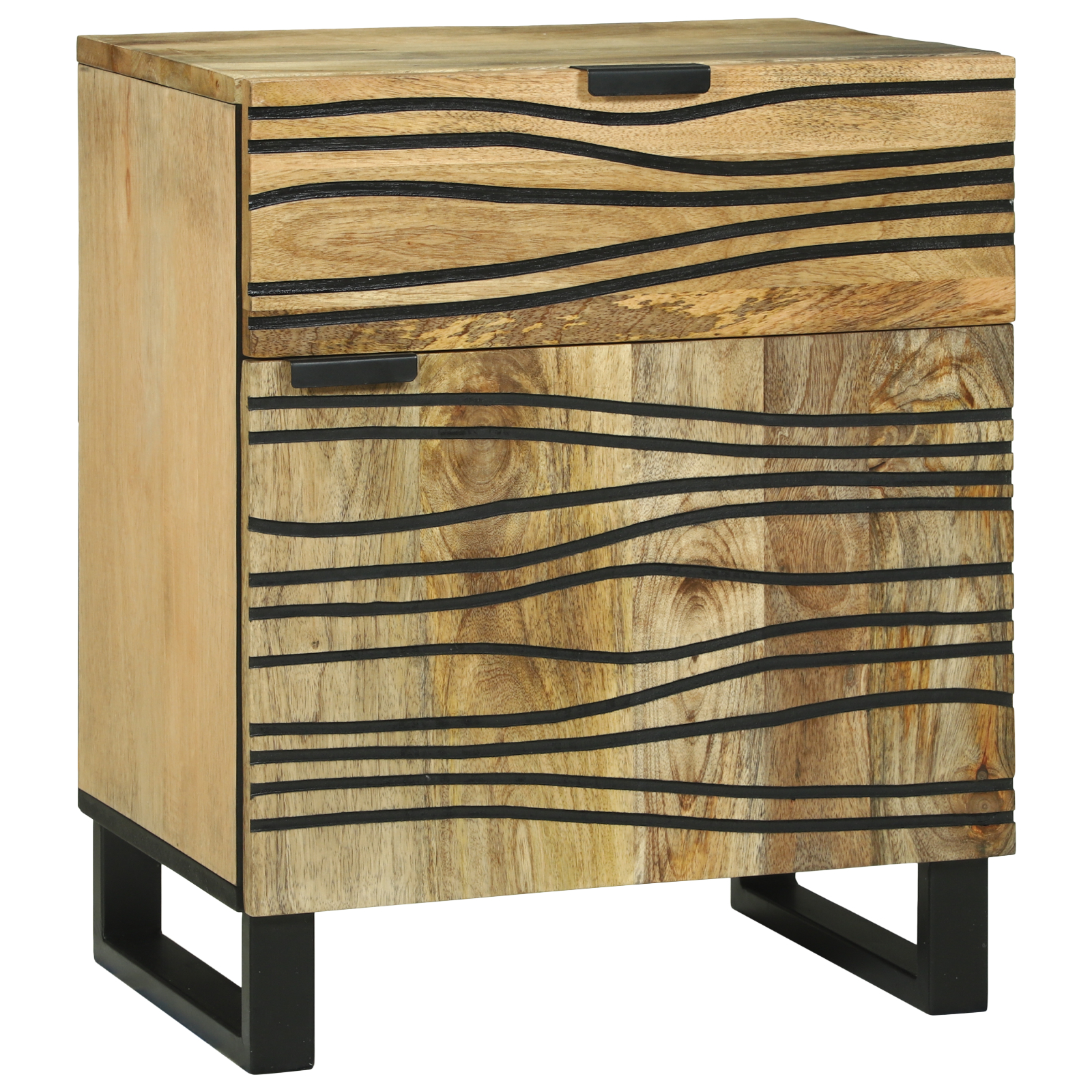 Noptiere dormitor - Cabinet de noapte 50x33x60 cm Lemn masiv de mango