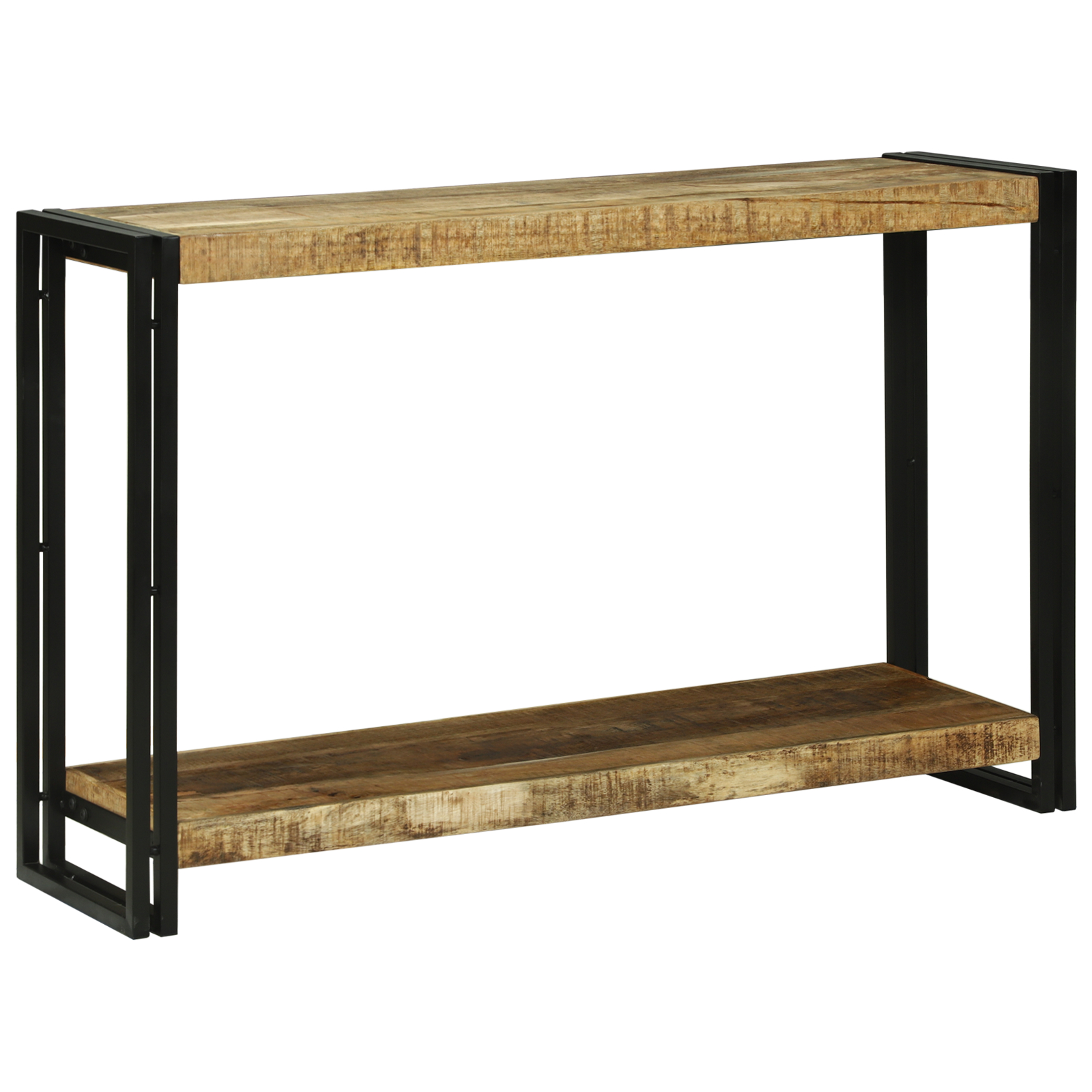 vidaXL Konzolna miza 120x33x75 cm Trden grob les Mangov