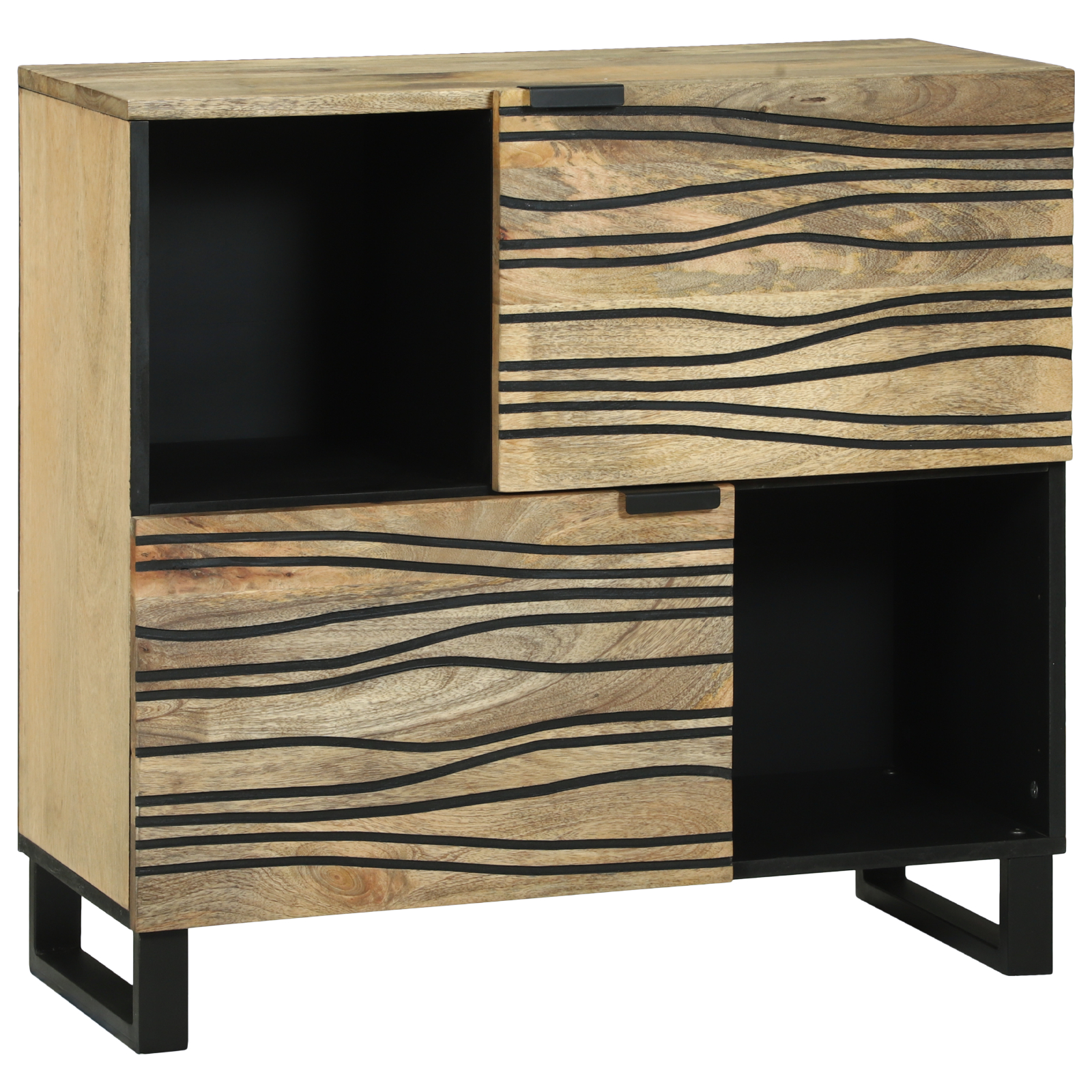 Dulapuri & rafturi pentru stocare media - Cameră de zi 80x33.5x75 cm Lemn Solid Mango