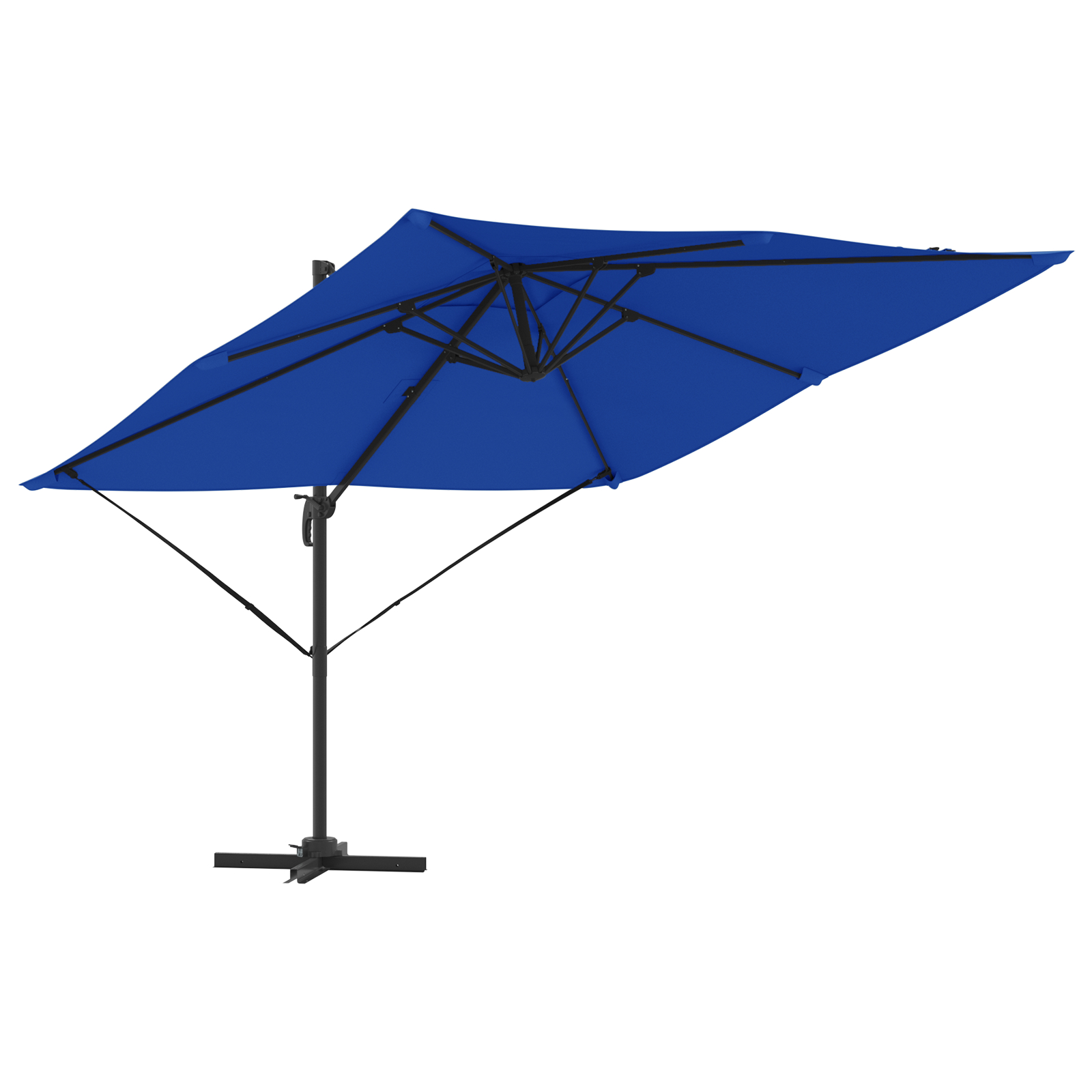 Thumbnail - vidaXL Patio-Schirm Azurblau Aluminium, Polyester 3m