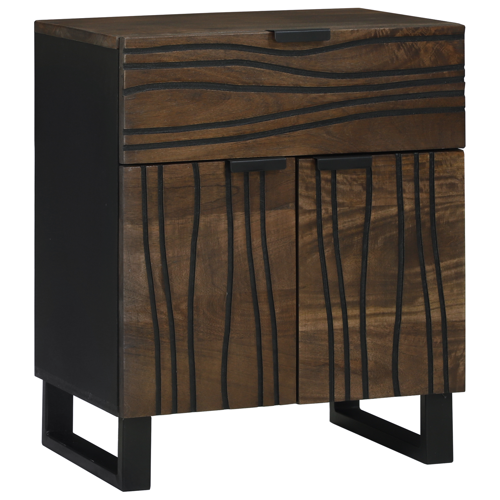 Nachttisch 50x33x60 cm Massivholz Mango