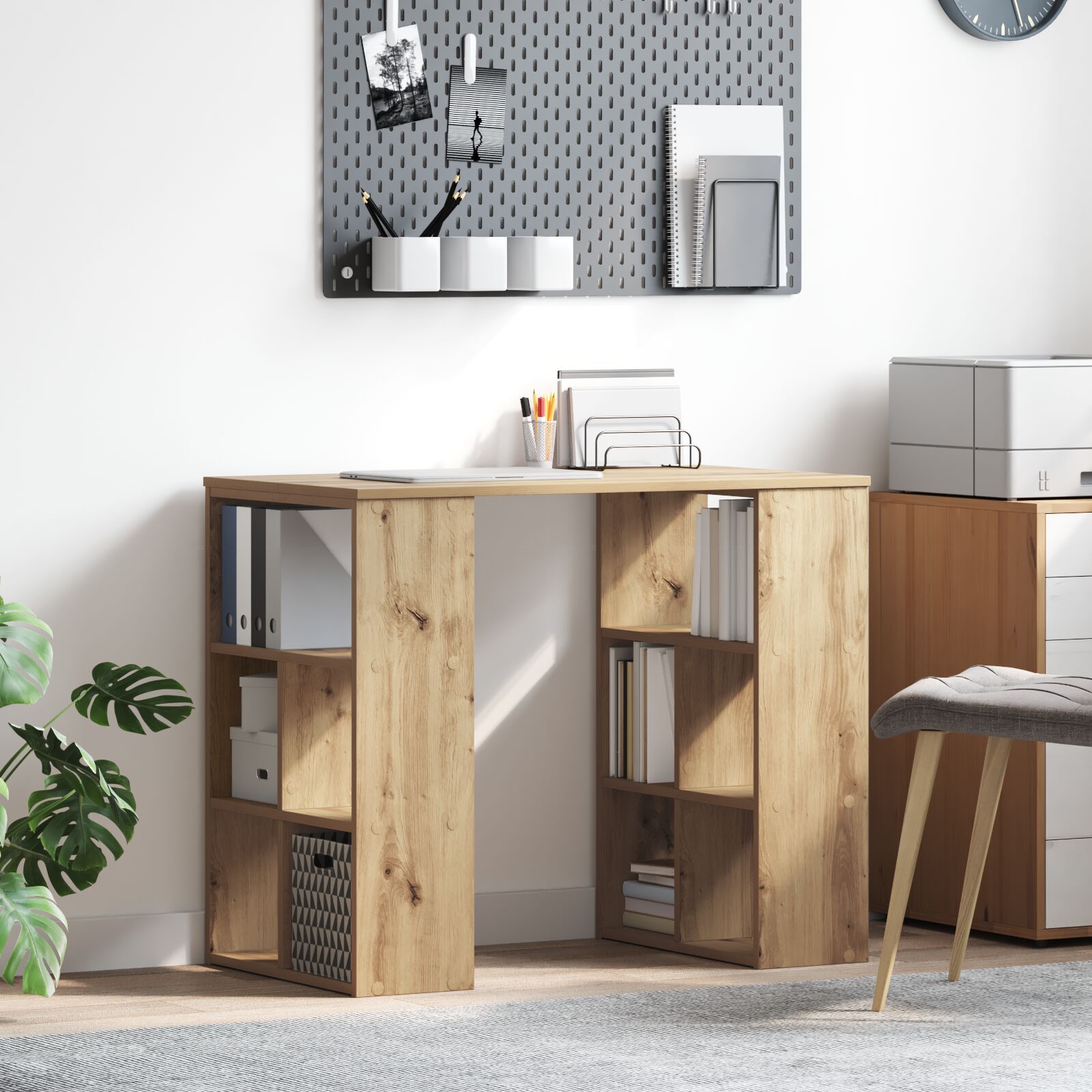 Kutni Stol Masivni hrast Konstruirano drvo Srednji Elegantan