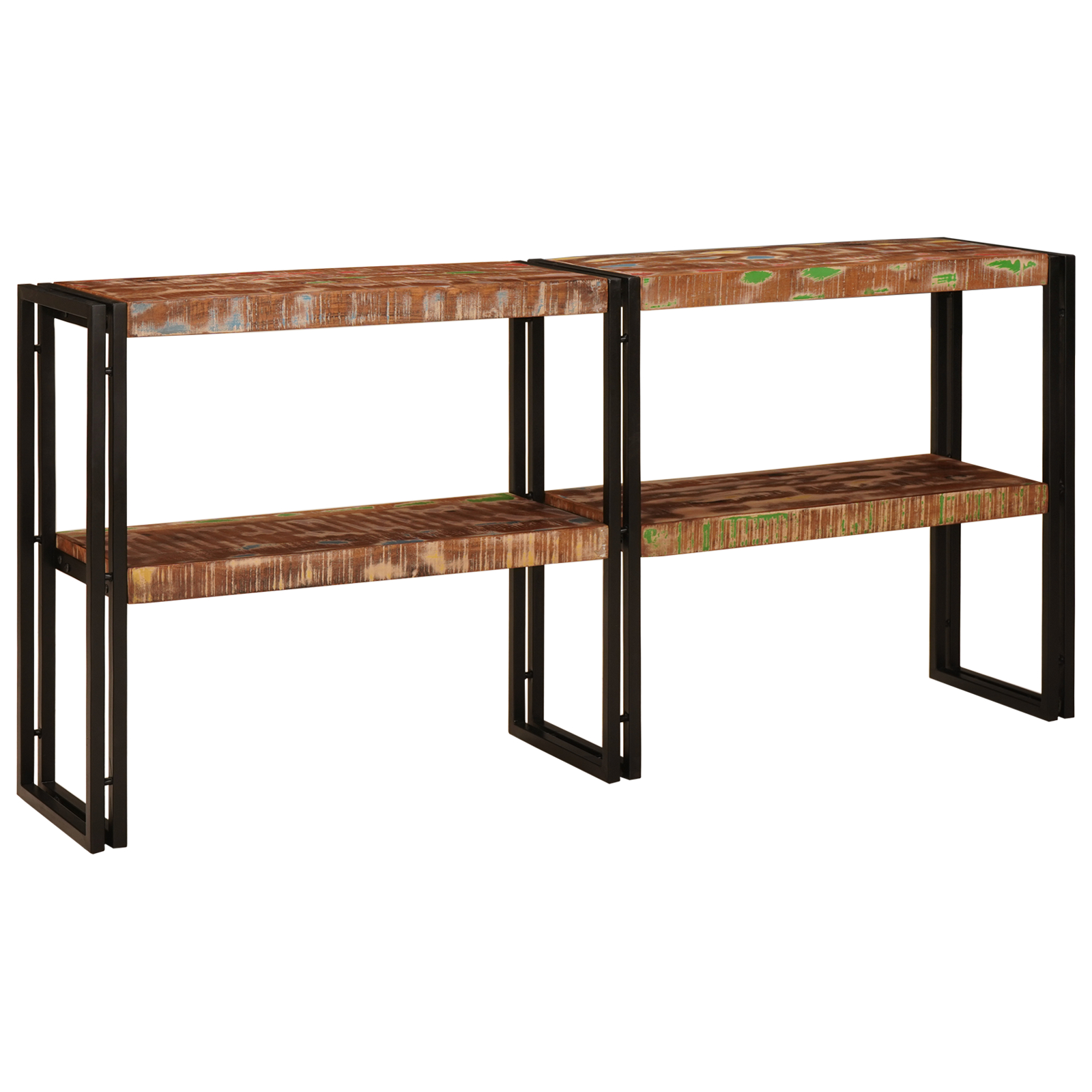 vidaXL Konzolna Miza 160x33x75 cm Trden Les