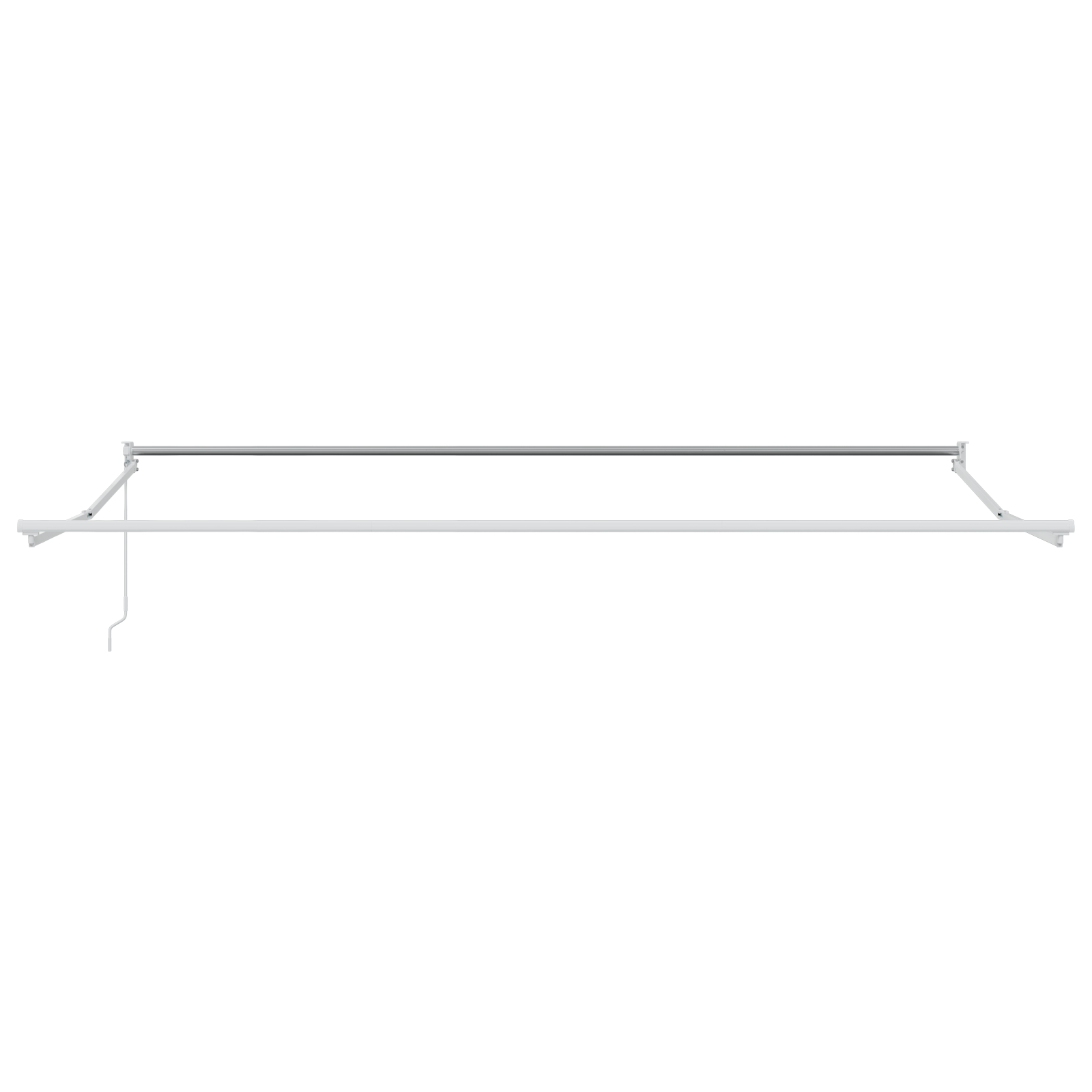 Manualna retraktibilna tenda vidaXL Bela 450x300 cm, Že obstoječa tenda vidaXL za okvir 4,5x3 m Bela - Image 8