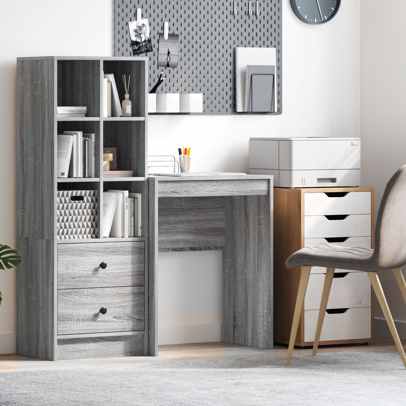 Pisaći stol Siva Sonoma Iverica 60 x 40 x 76 cm Pisaći stol