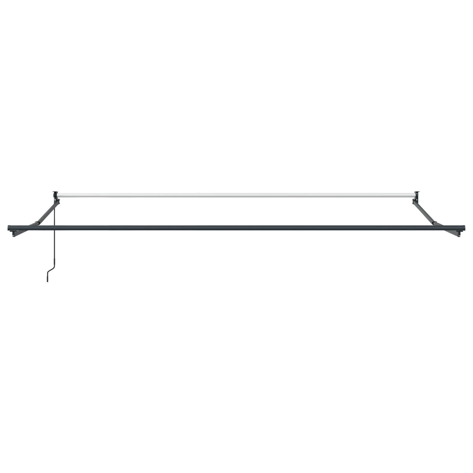 vidaXL ročna retraktibilna tenda črna 400x300 cm, vidaXL nadomestni material za tenda za okvir 4x3 m črna - Image 8