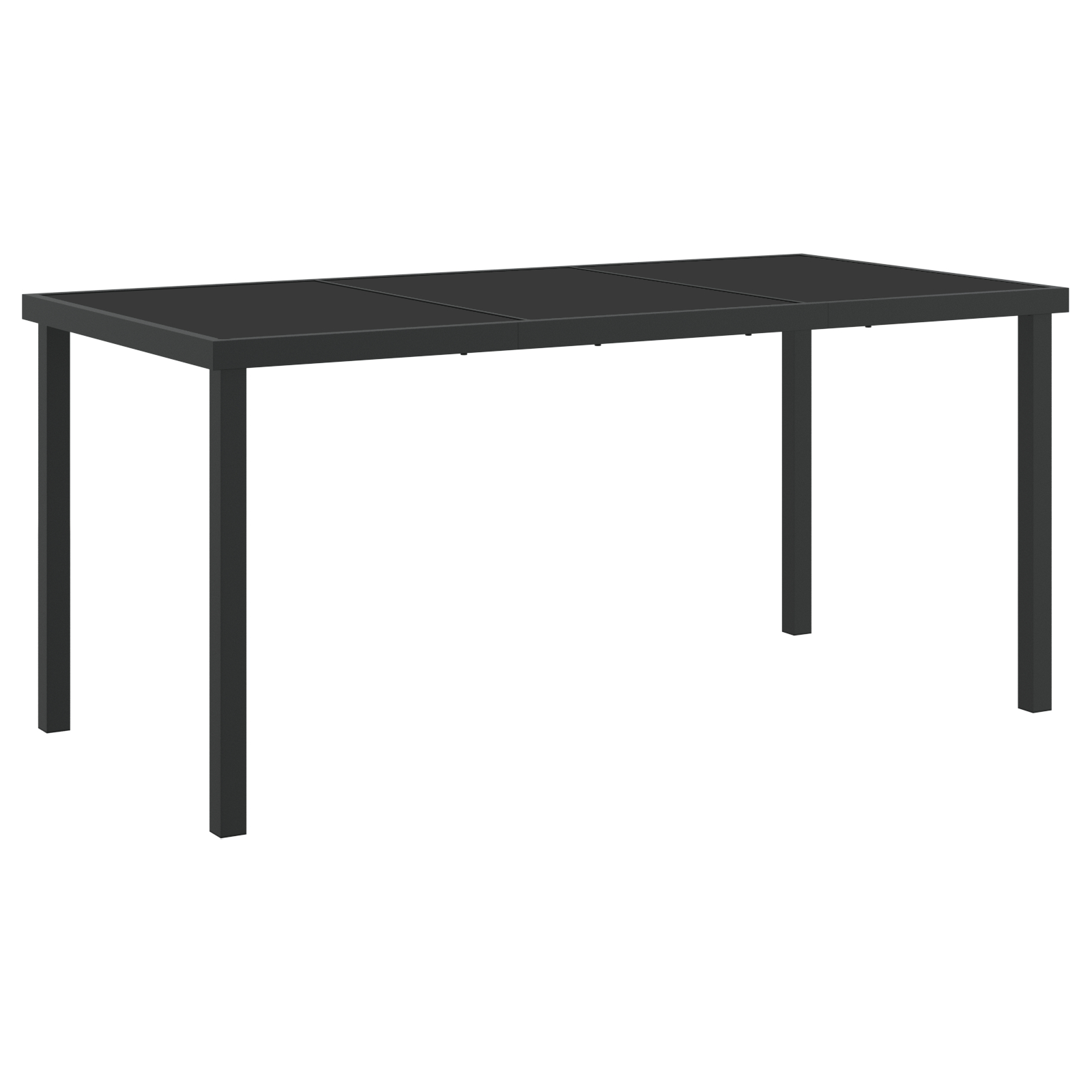 5-osainen puutarhan ruokailusarja, pehmusteilla, beige poly rattan, vidaXL puutarhapöytä, musta 160x80x73 cm, karkaistu lasi - Image 6