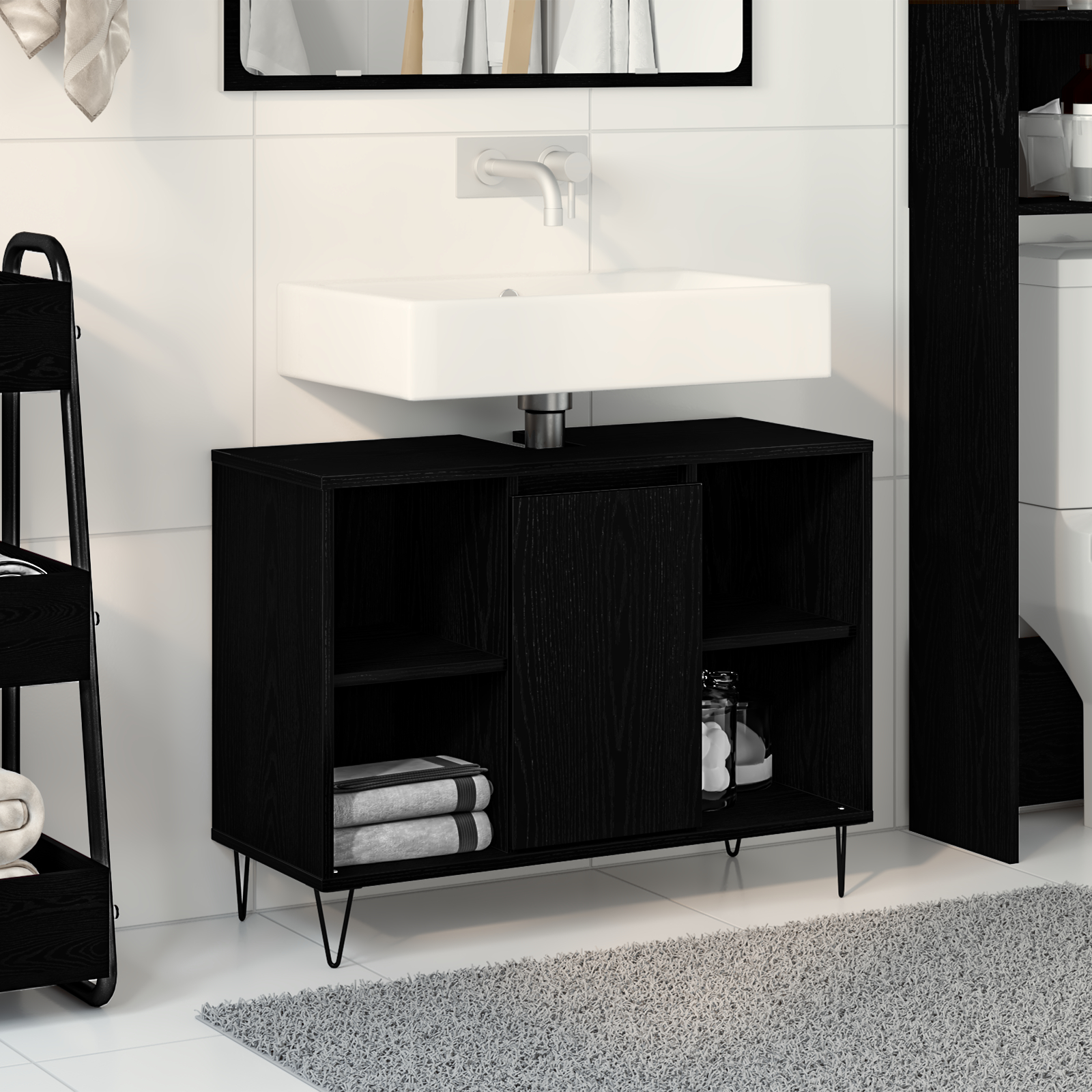 Crna hrastovina toalet Crna hrastovina MDF Srednja