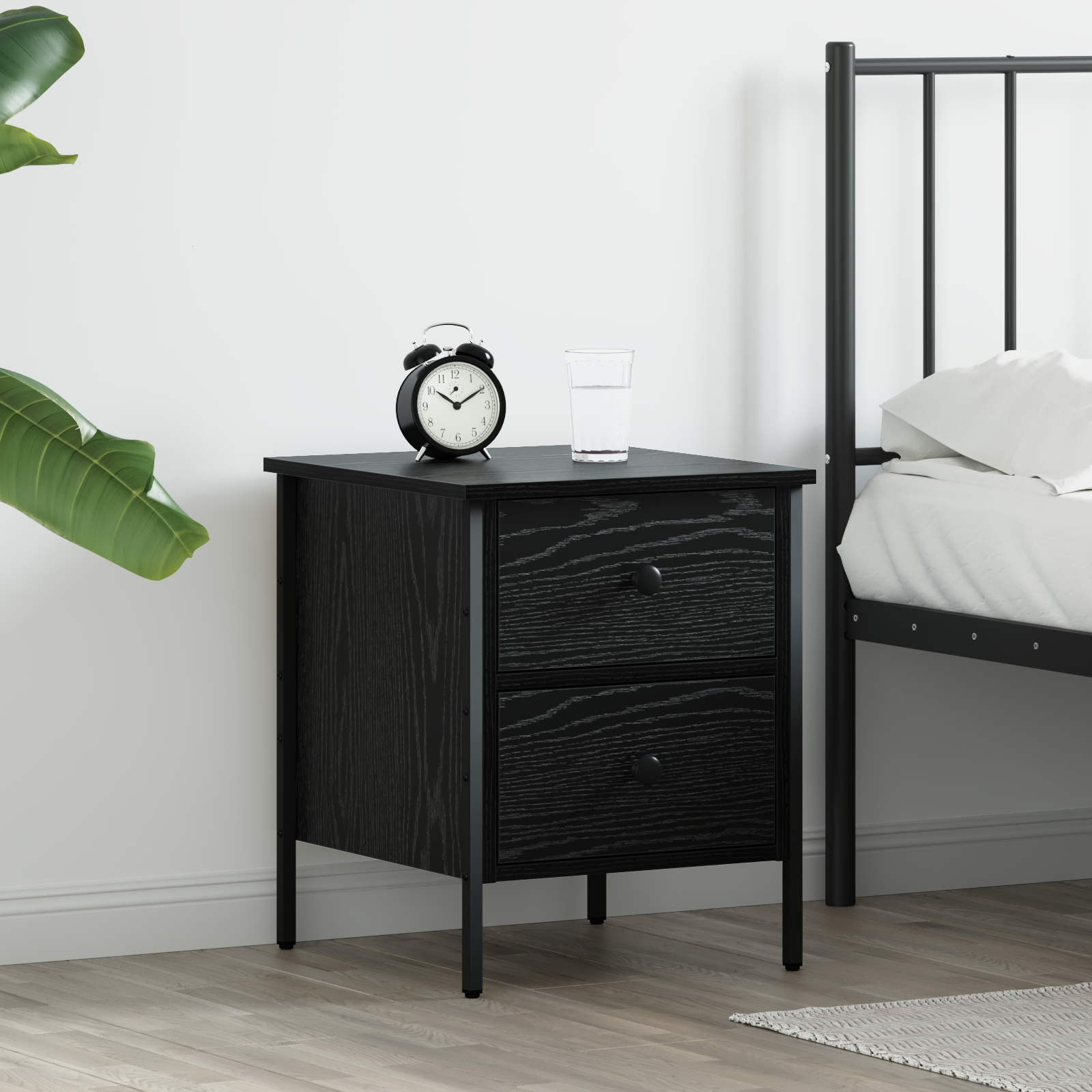 Mese - Cabinet din stejar negru 40x42x50 cm Lemn prelucrat
